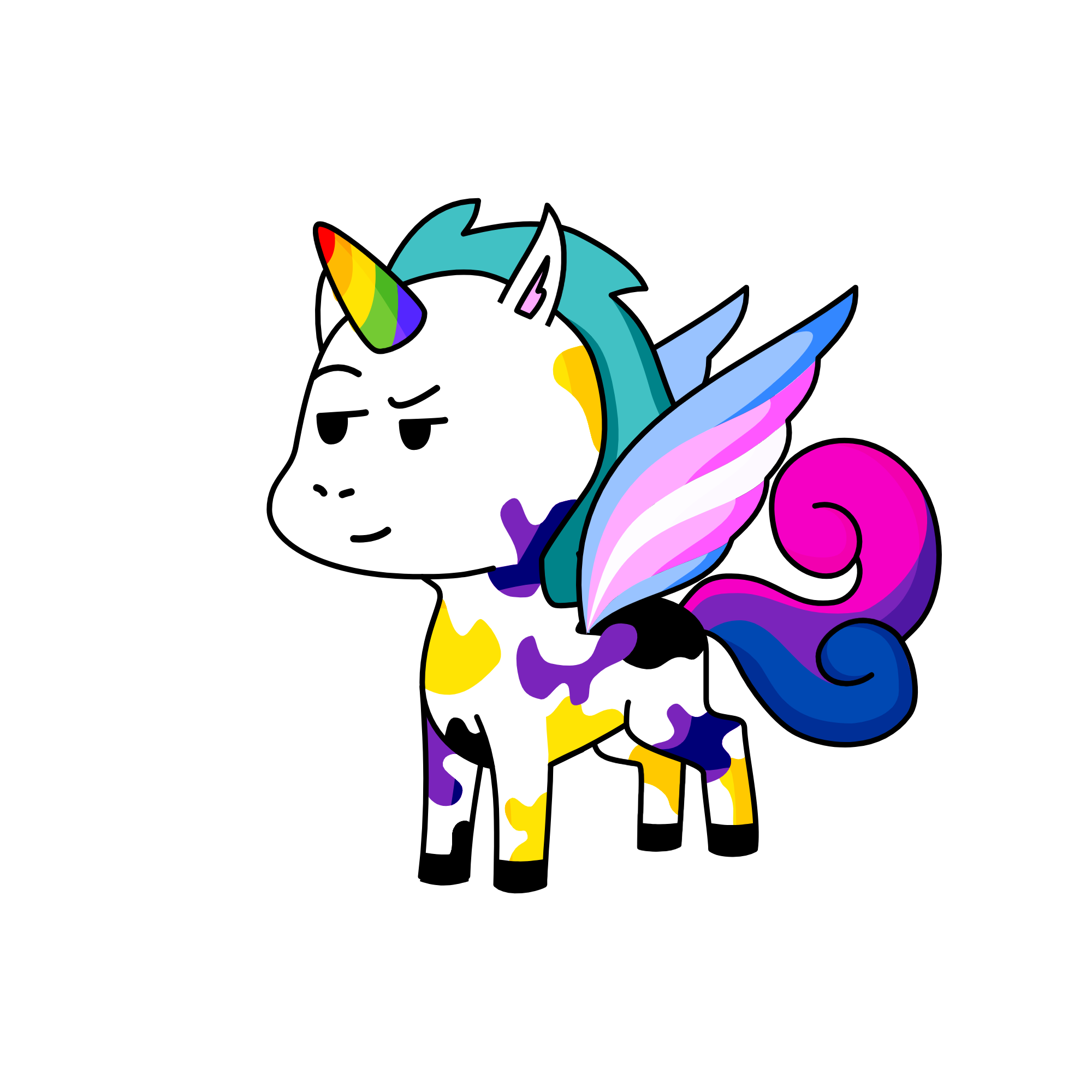 My colours, the unicorn