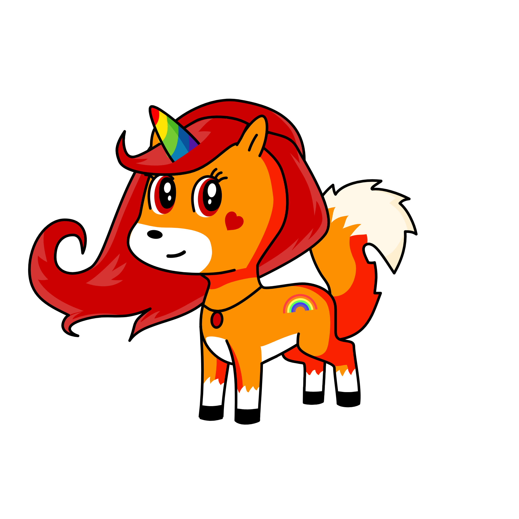 Flame, the unicorn