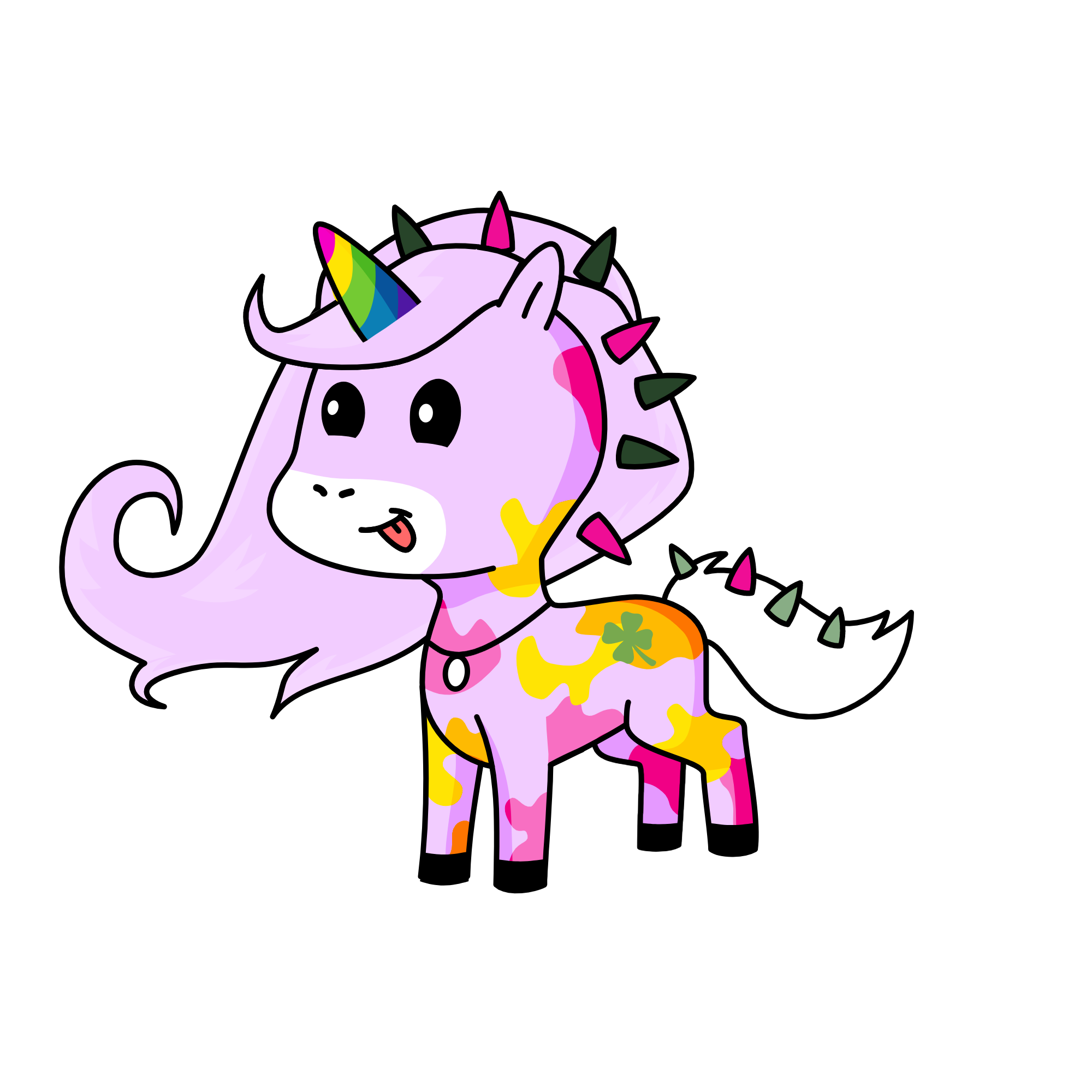 Rainbow, the unicorn