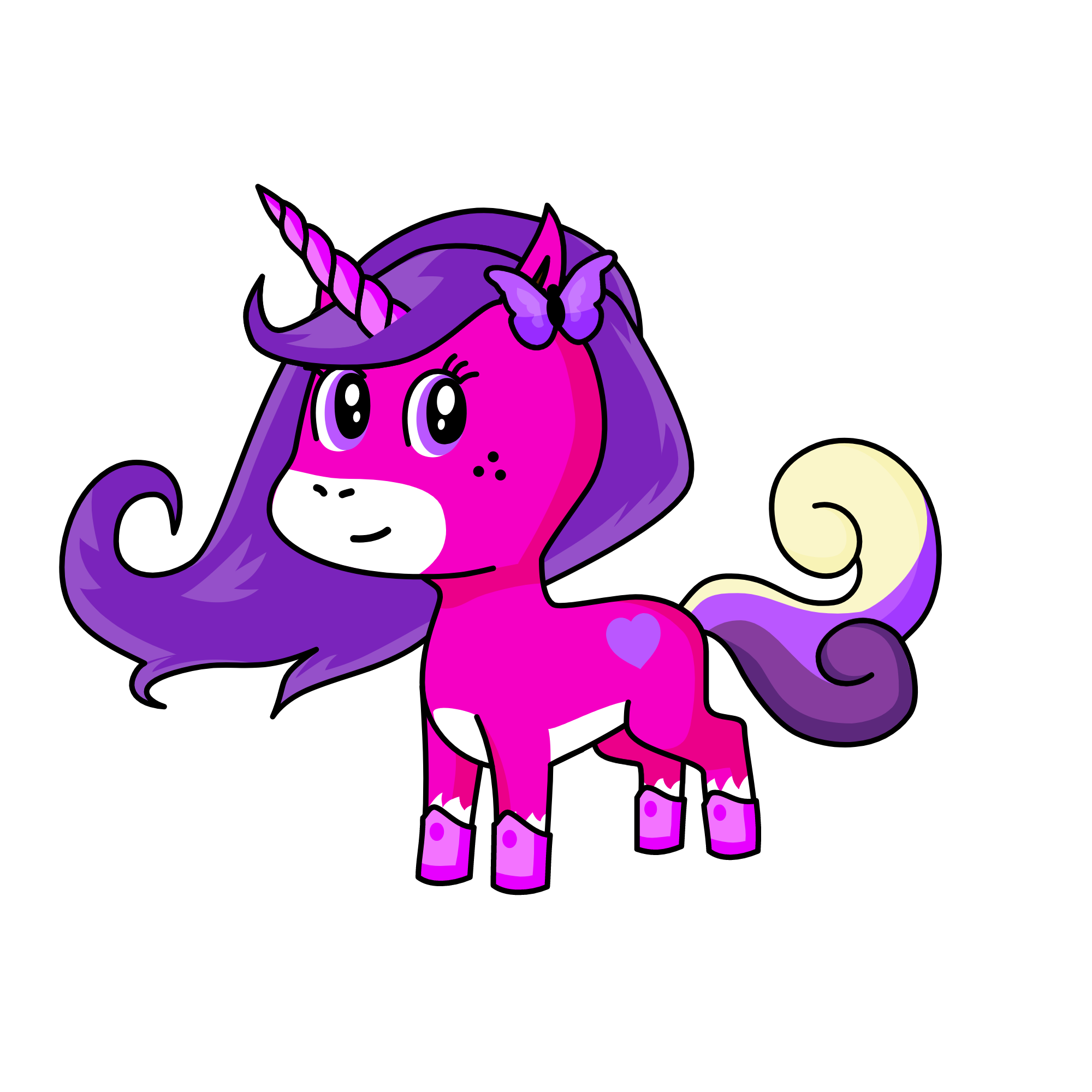 rose, the unicorn