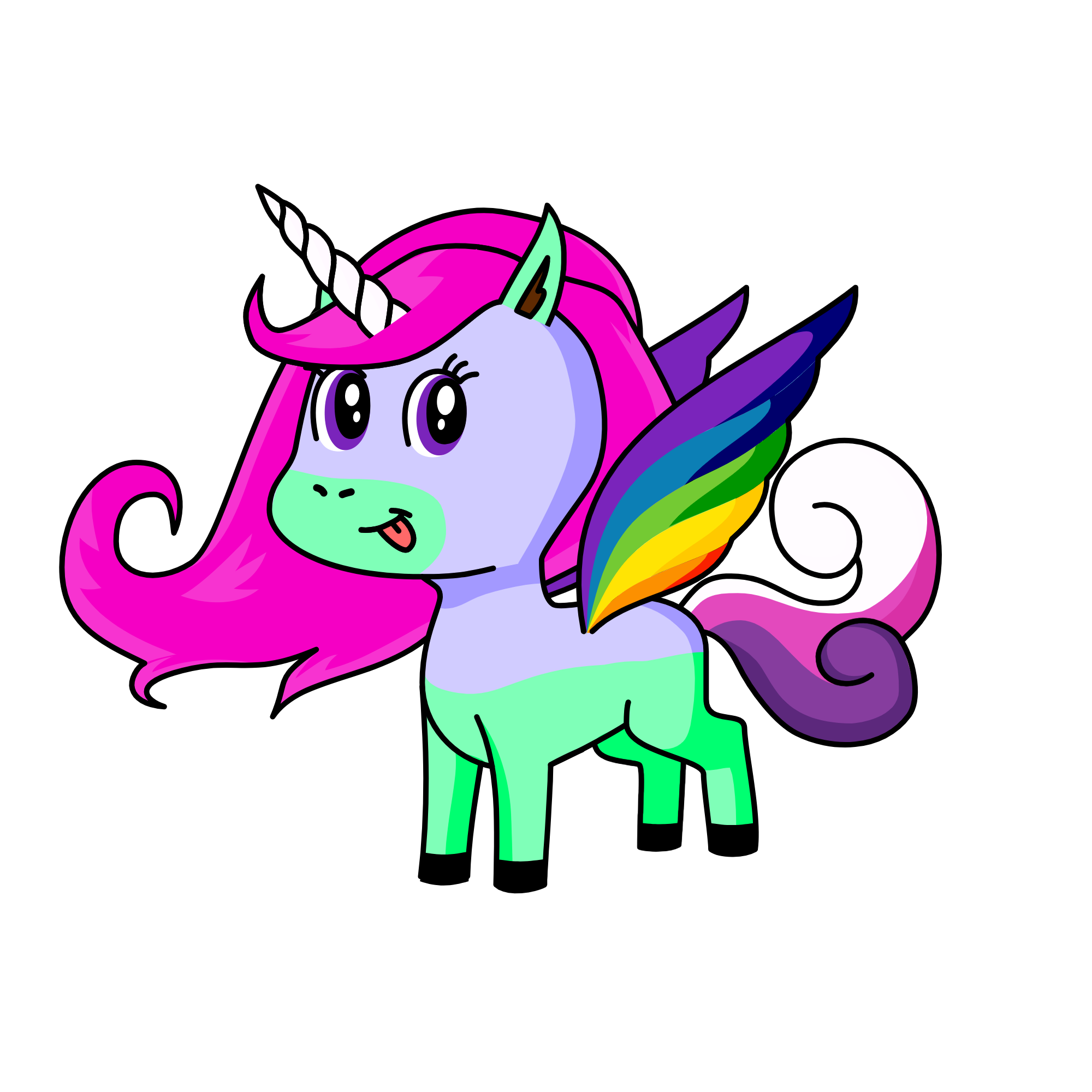 Magical Rainbow, the unicorn