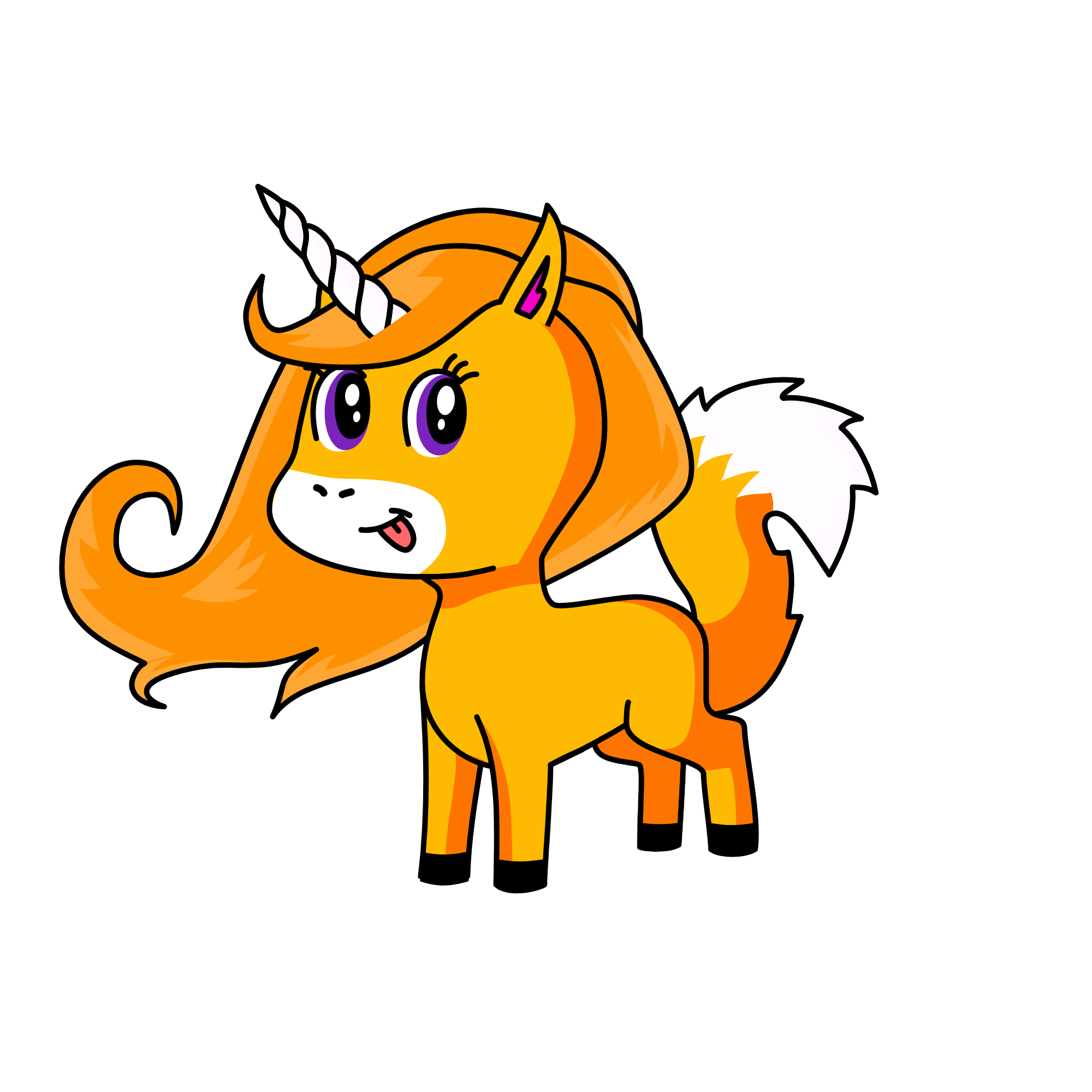 Foxycorn, the unicorn