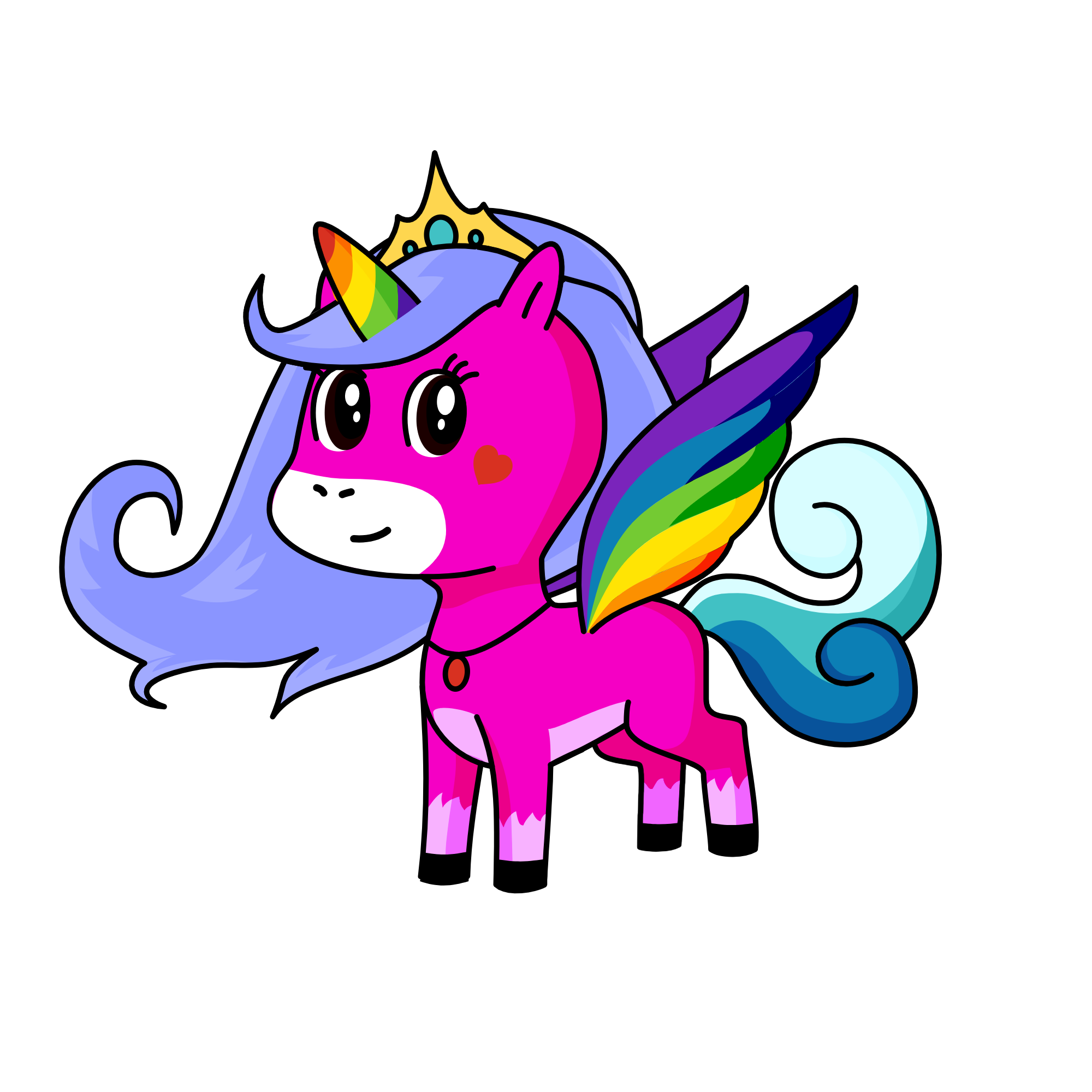 Princess Rainbow, the unicorn