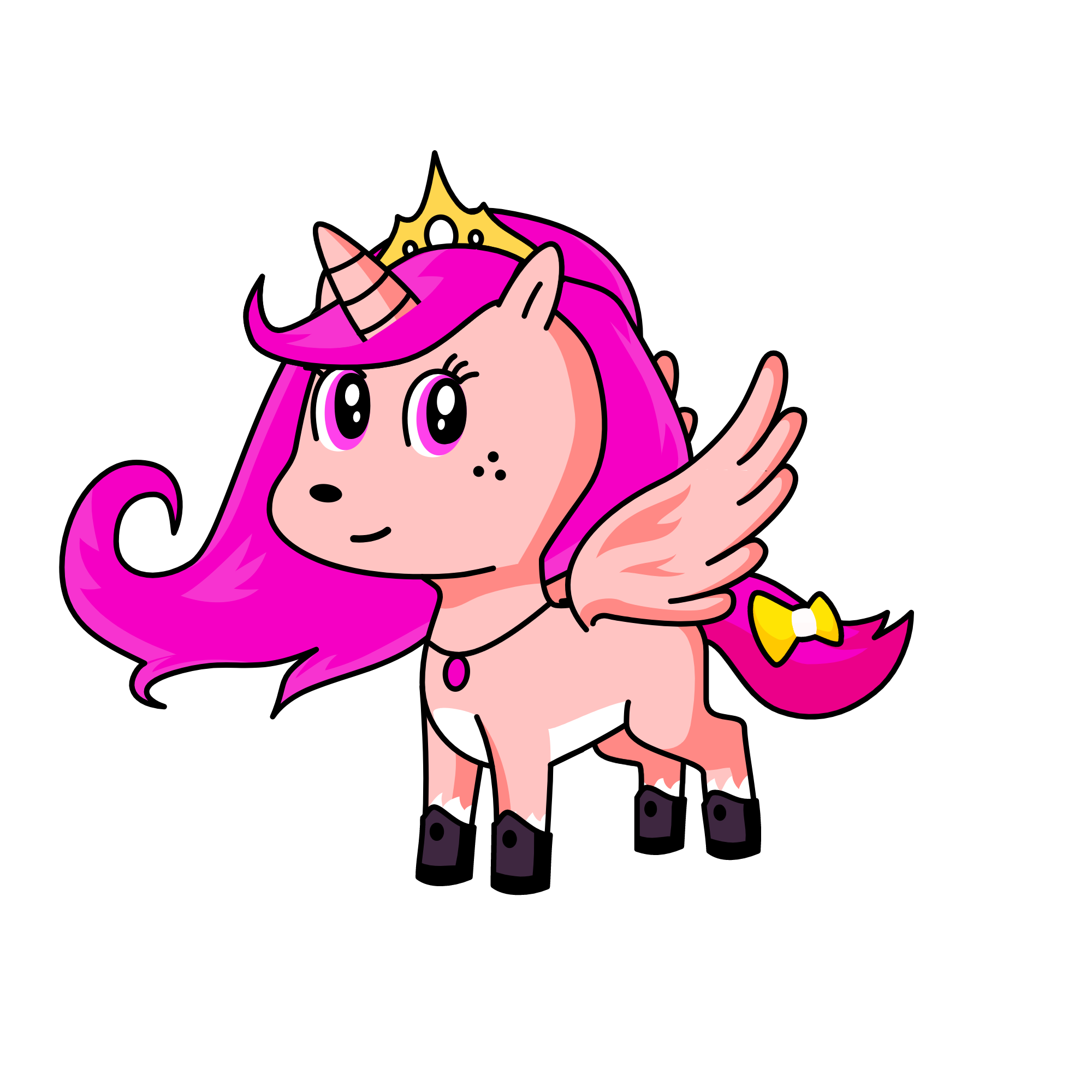 Pinkette, the unicorn