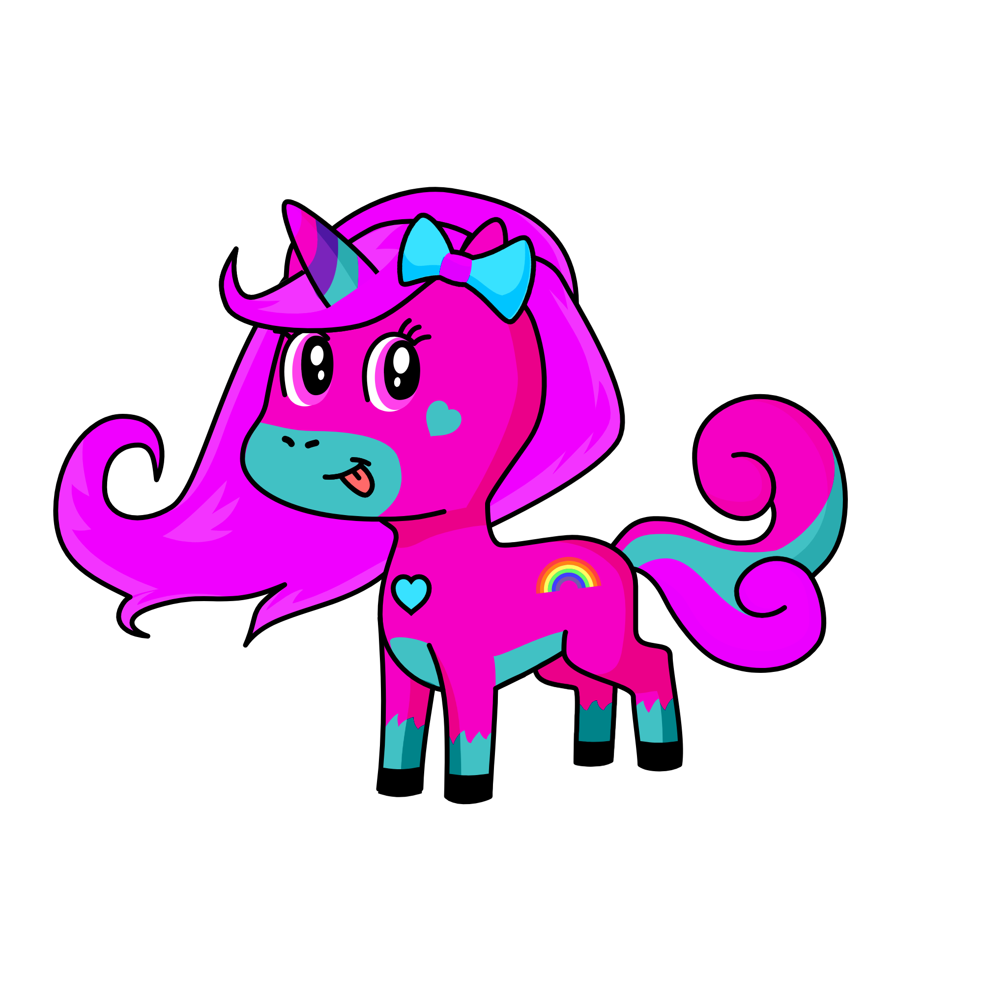 Pinky, the unicorn