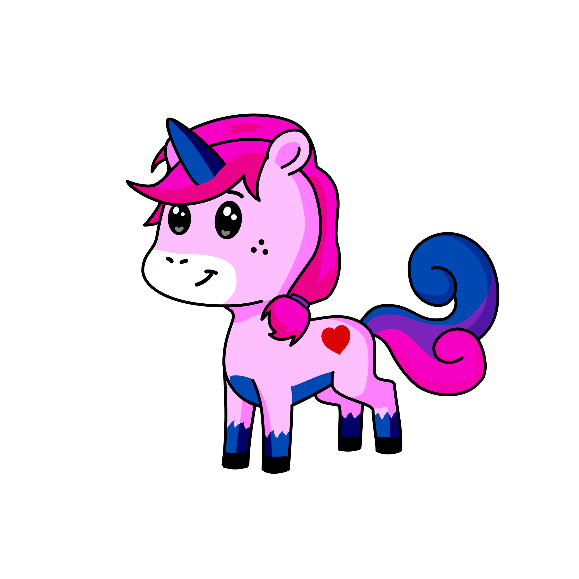 Bubble gum , the unicorn