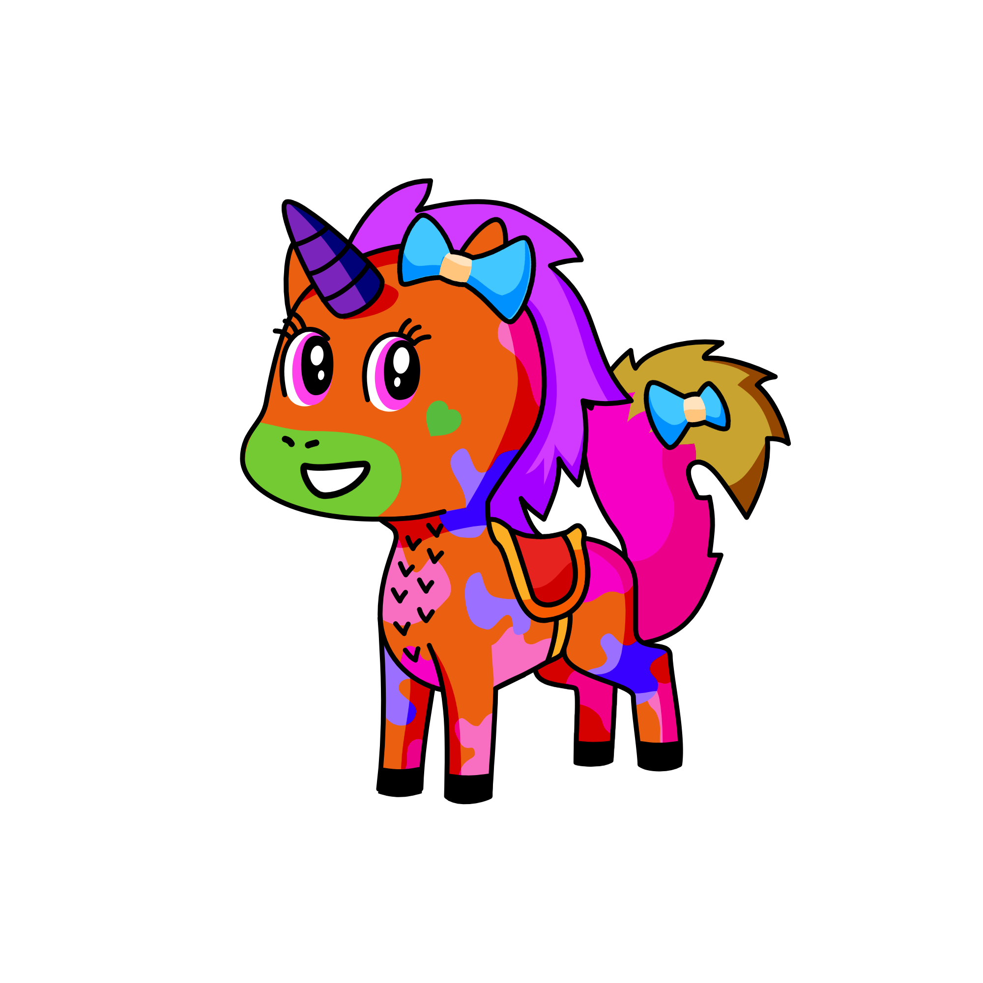 sniay LOVE BOO, the unicorn