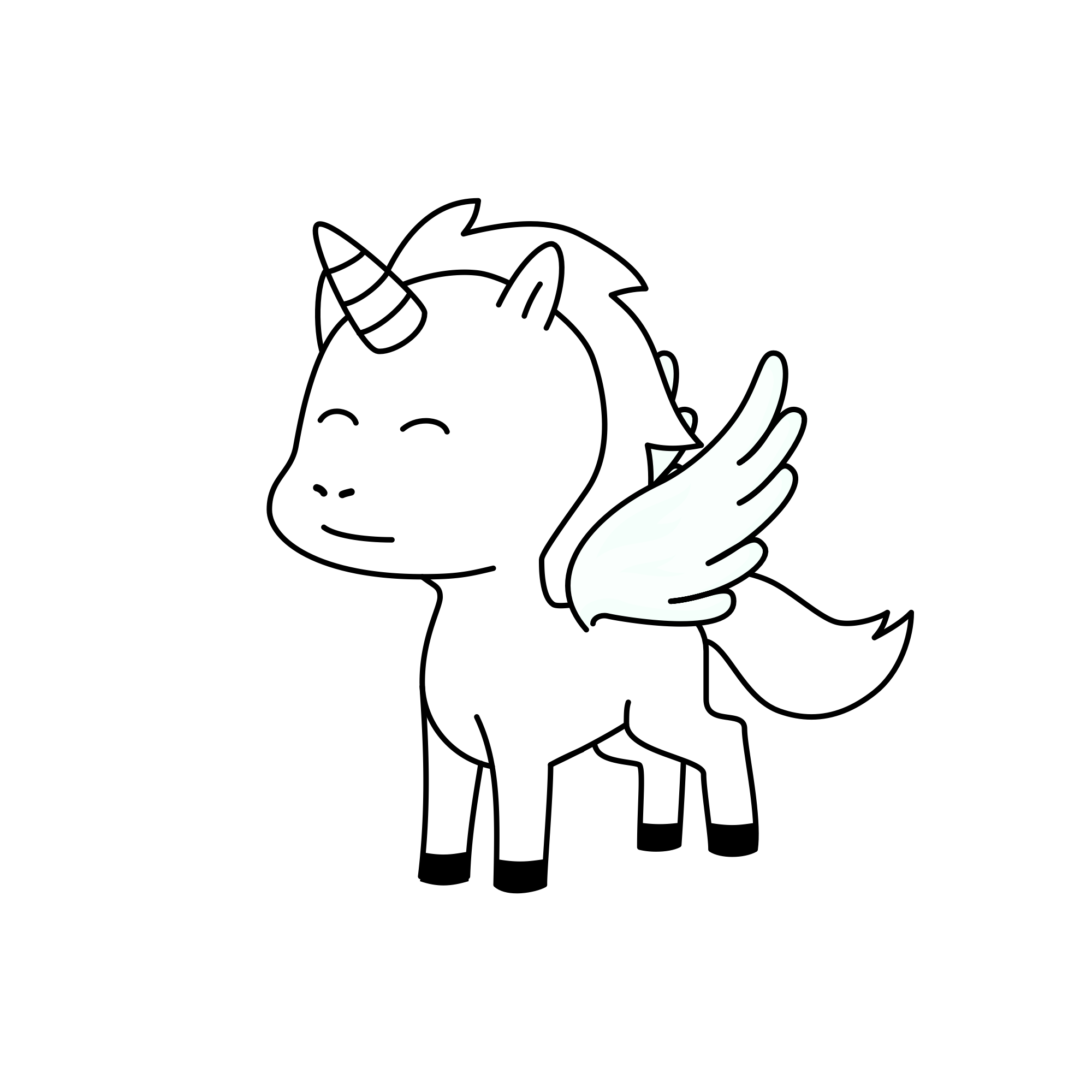 Pegacorn , the unicorn