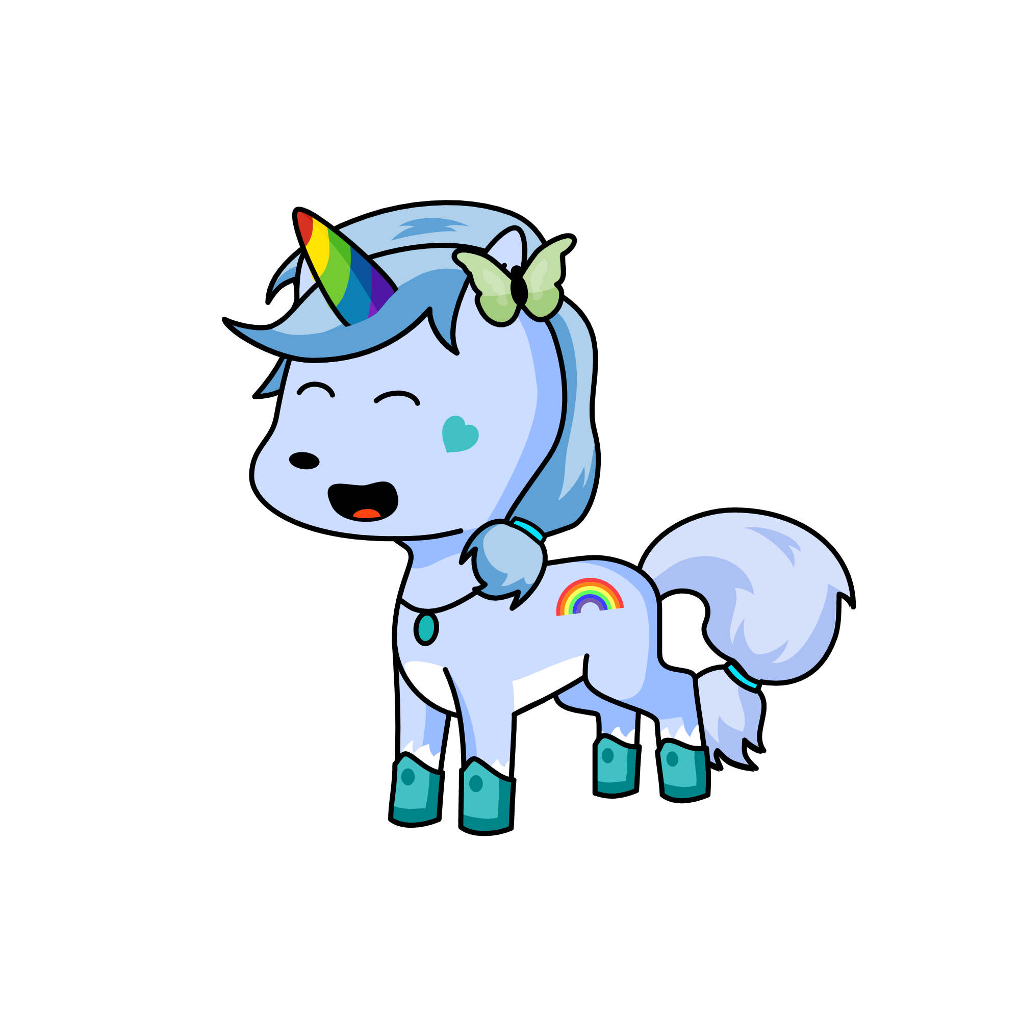 snowy, the unicorn