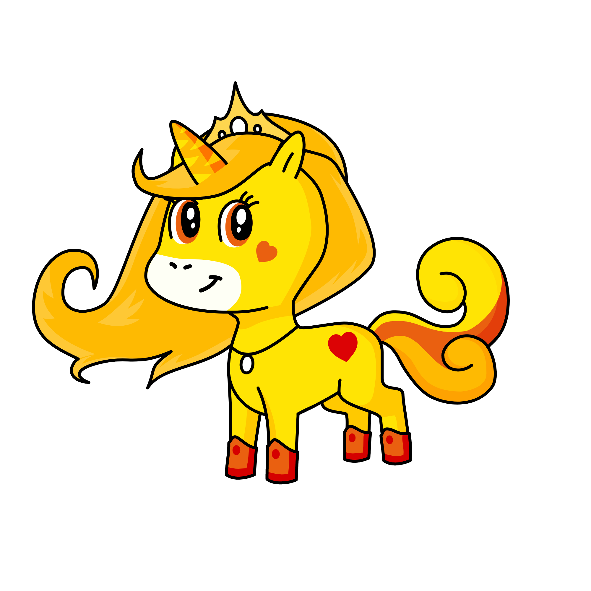 princess, the unicorn