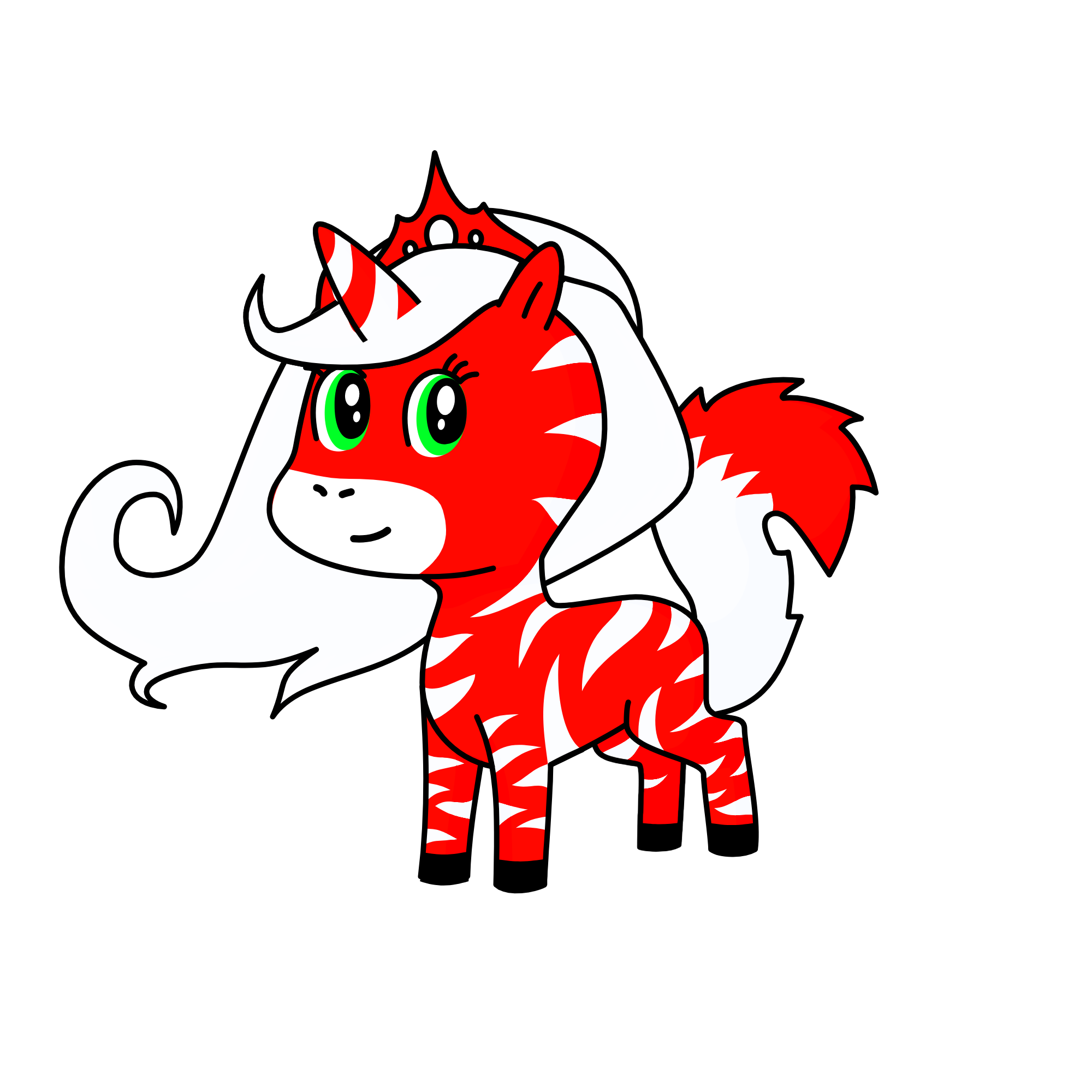 Candy Cane, the unicorn