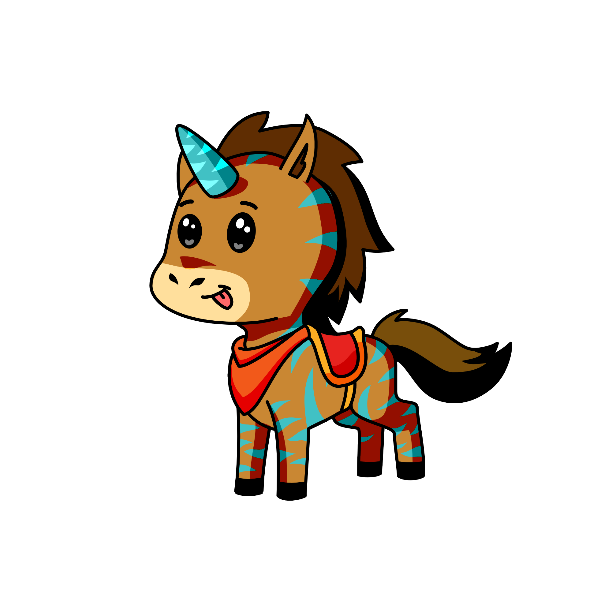 Unicorns love cereal, the unicorn