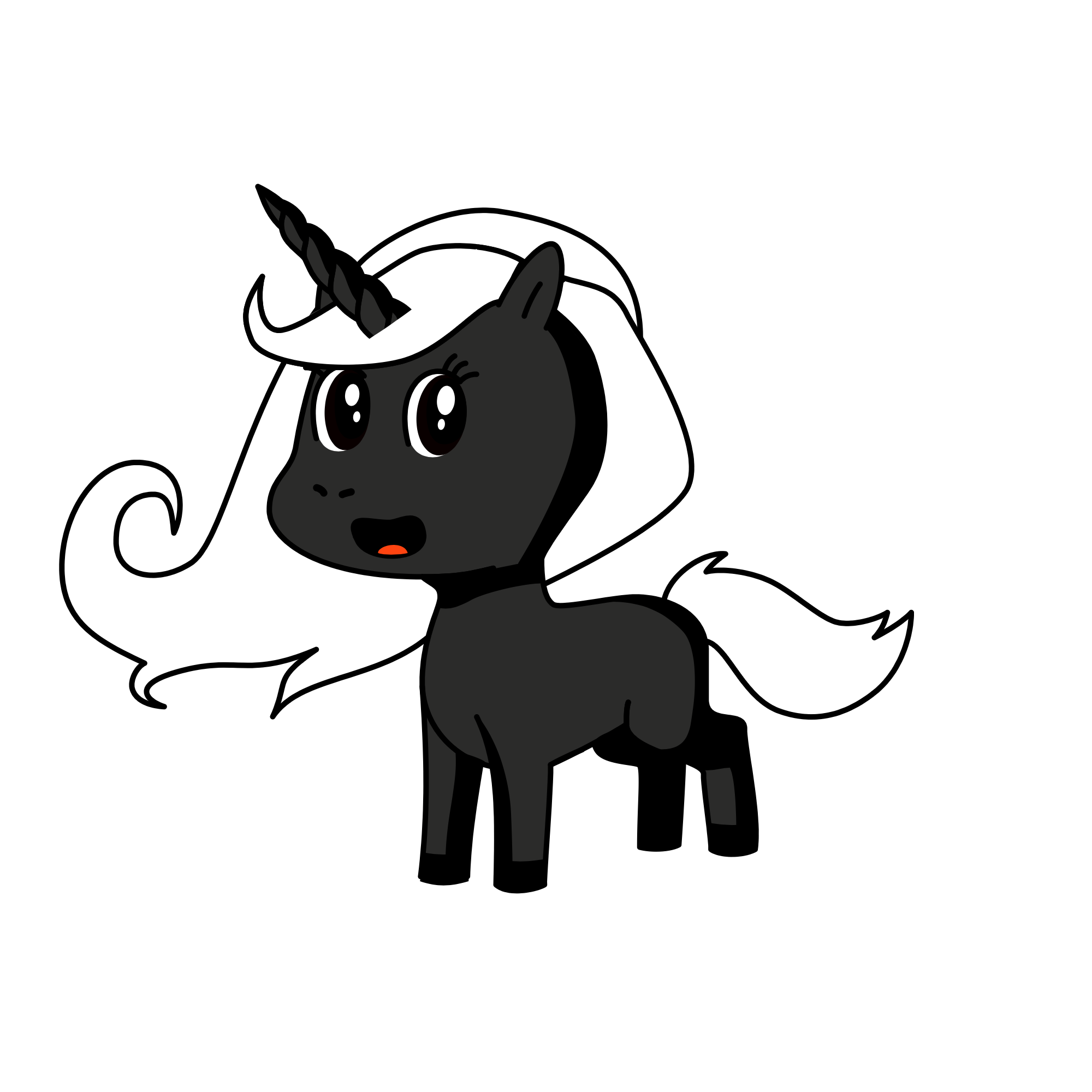 Shadow Night, the unicorn