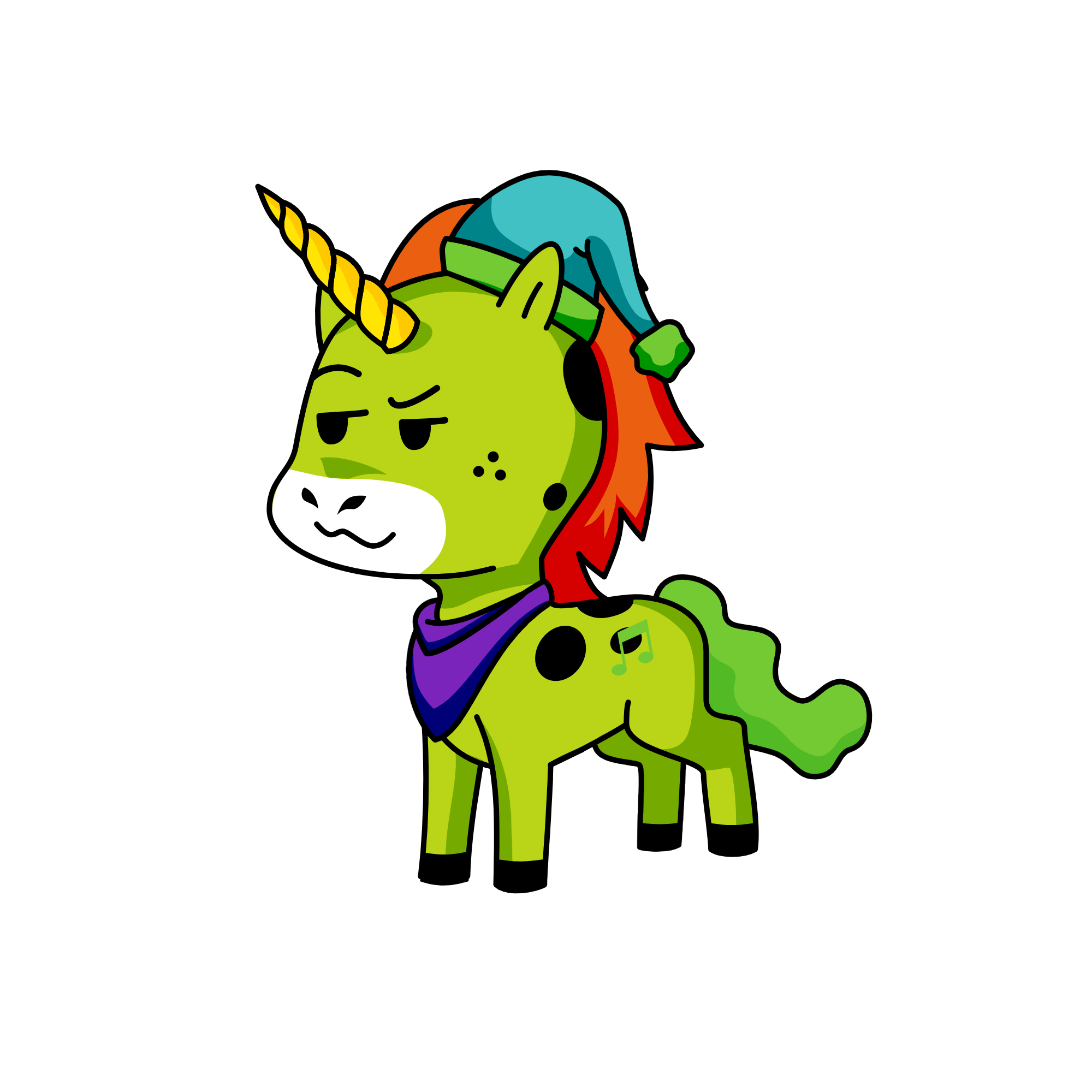 Geb, the unicorn