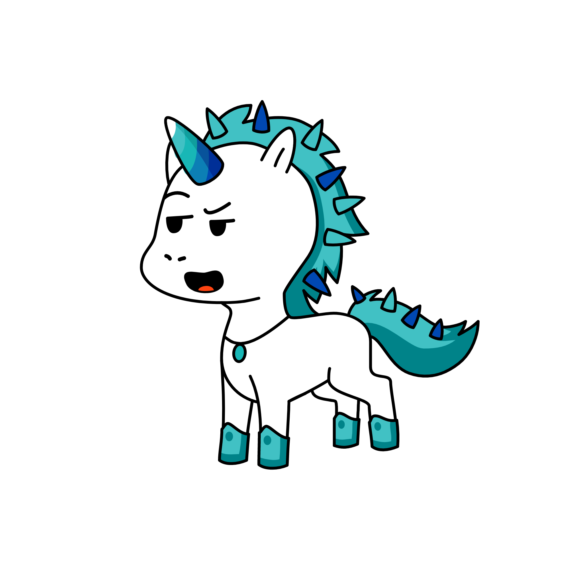 blueberry, the unicorn