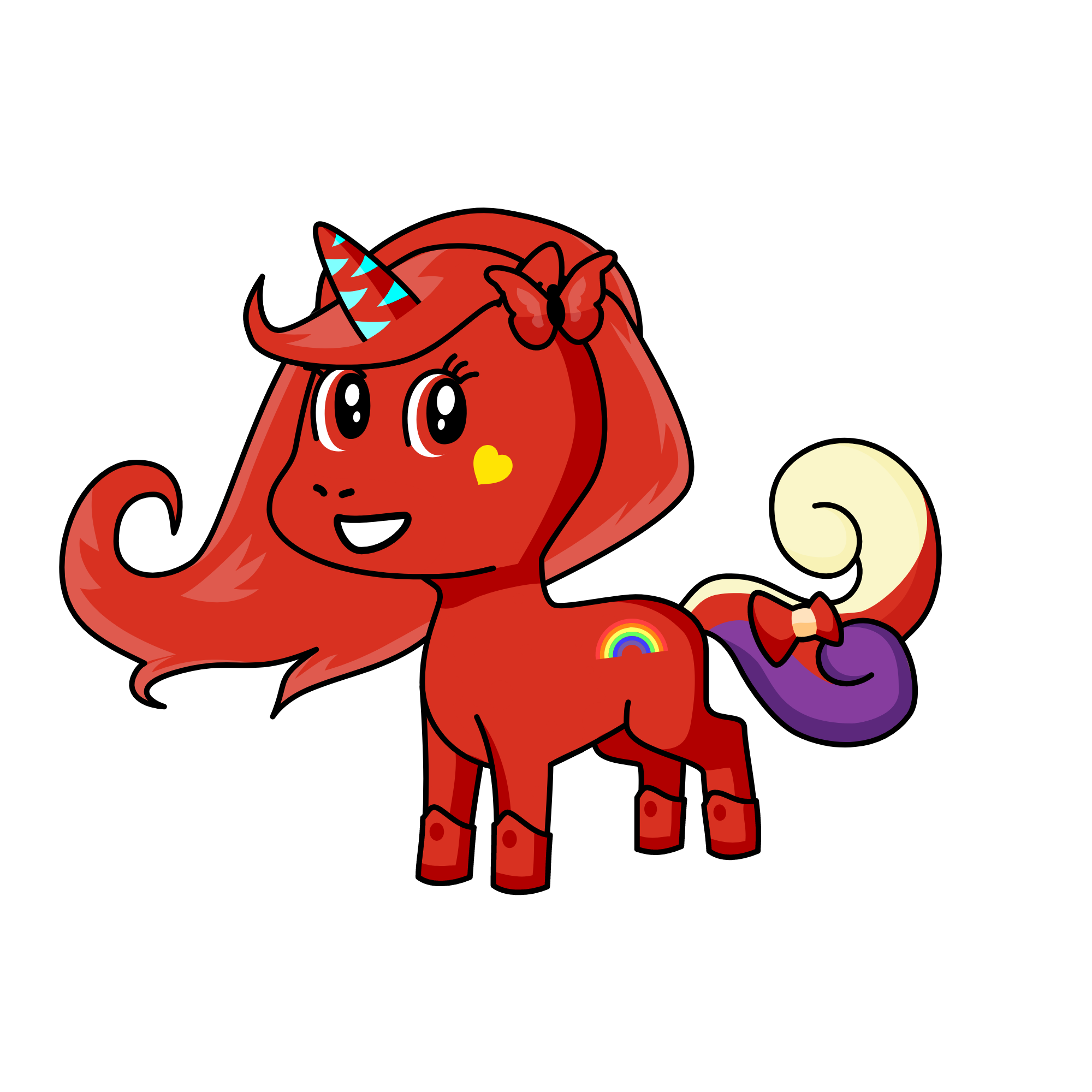 redly, the unicorn