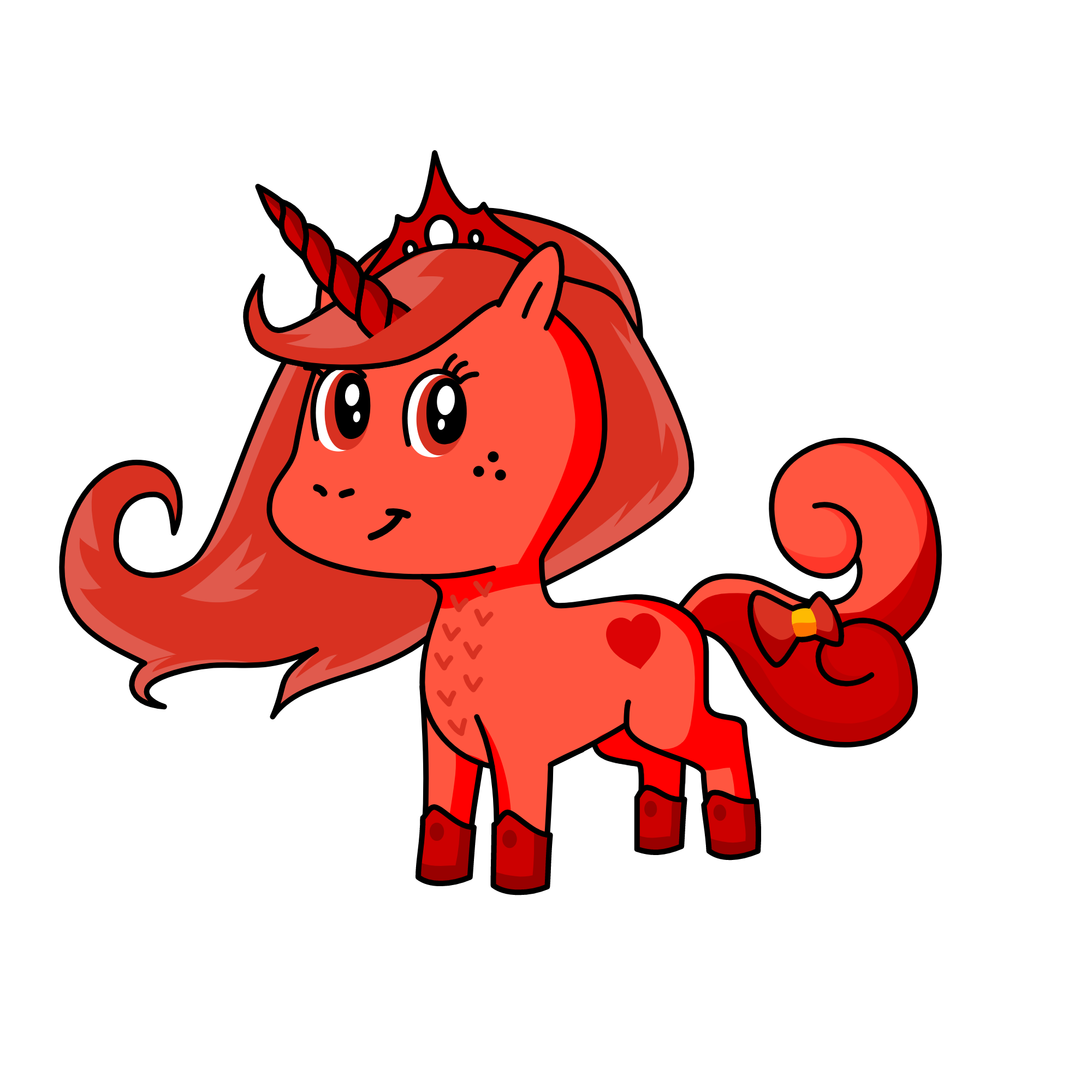 Rainha dos morangos, the unicorn