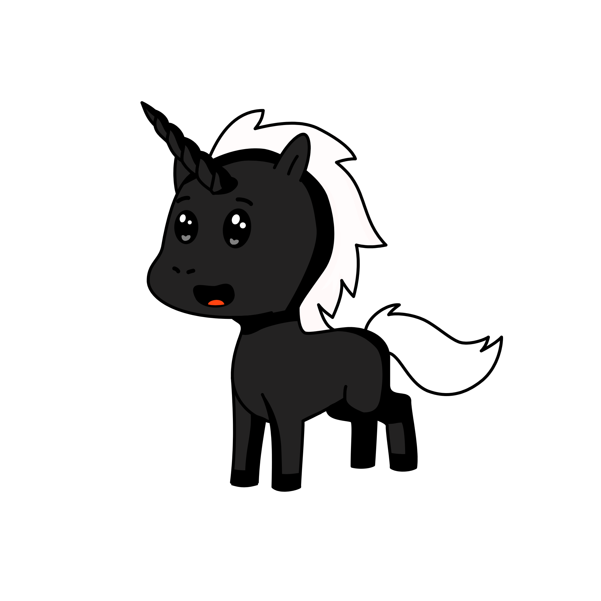 Boy Shadow Night, the unicorn