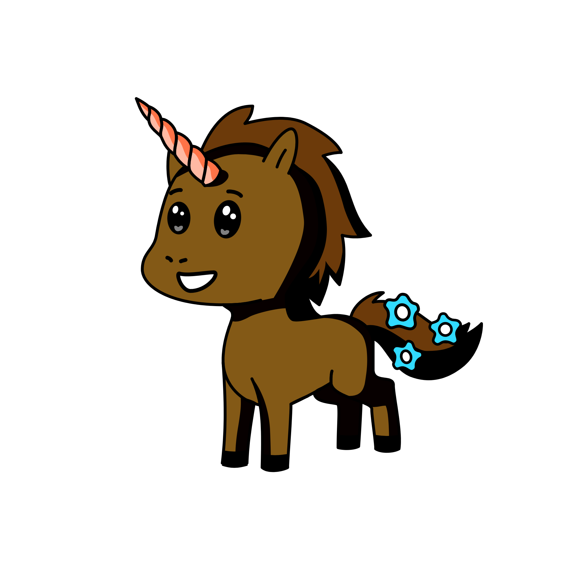 Boy Woodland Flower, the unicorn
