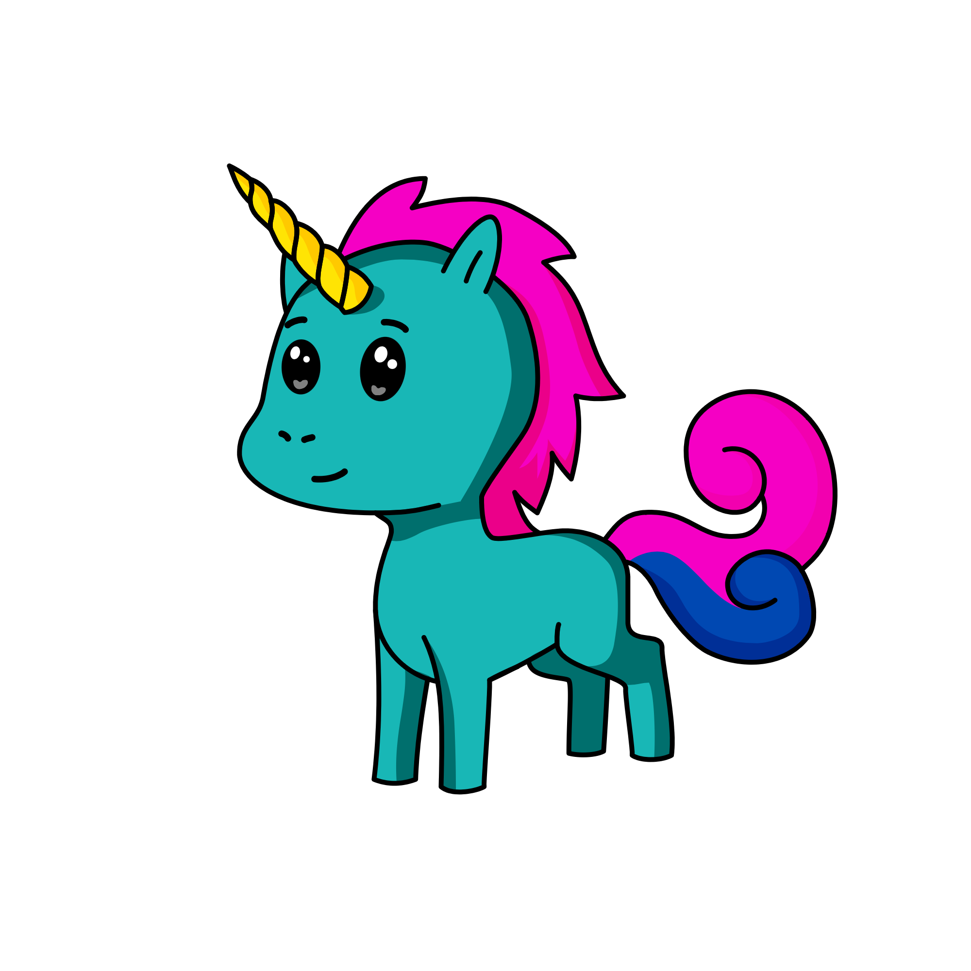 Boy Dawn Spirit, the unicorn