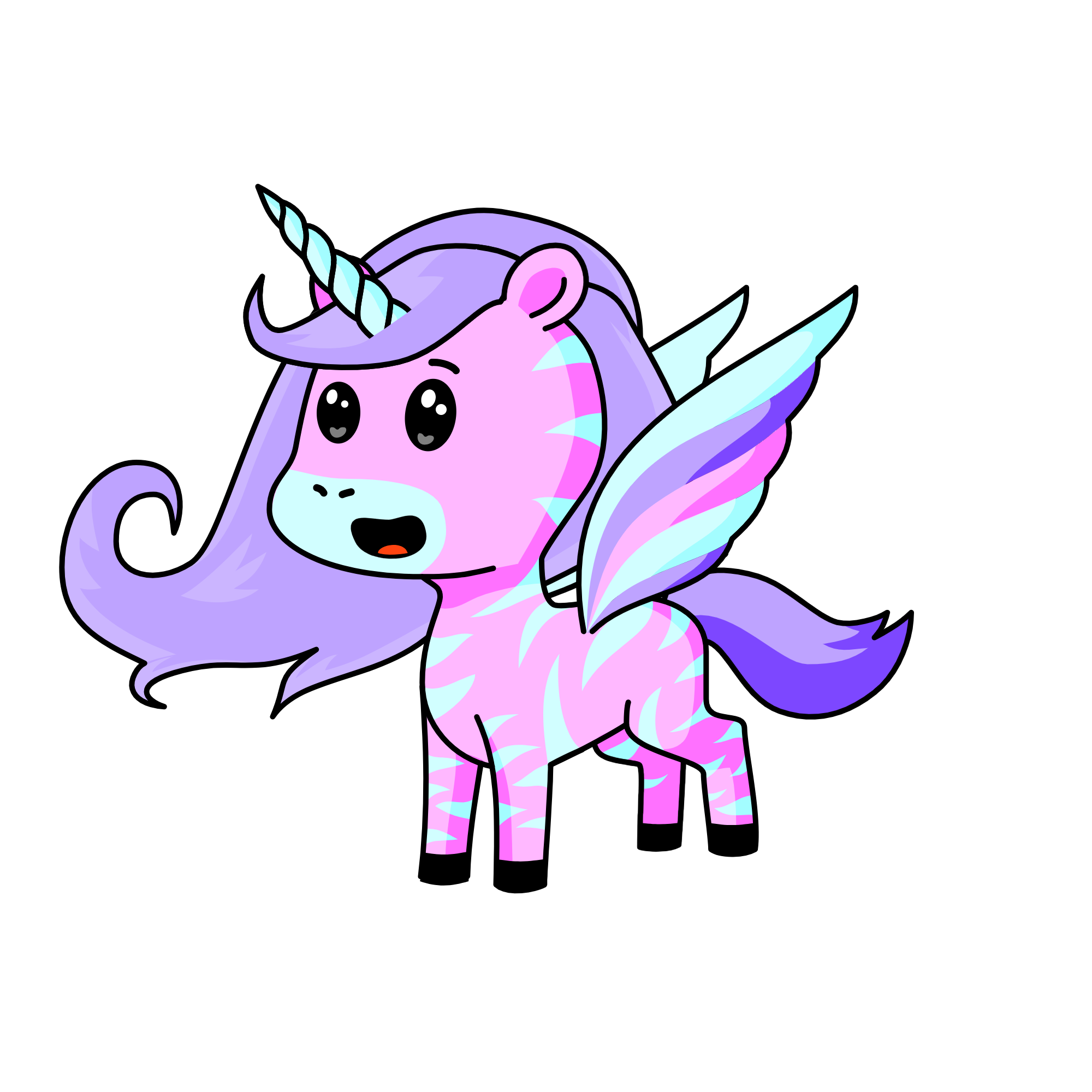 Silver, the unicorn