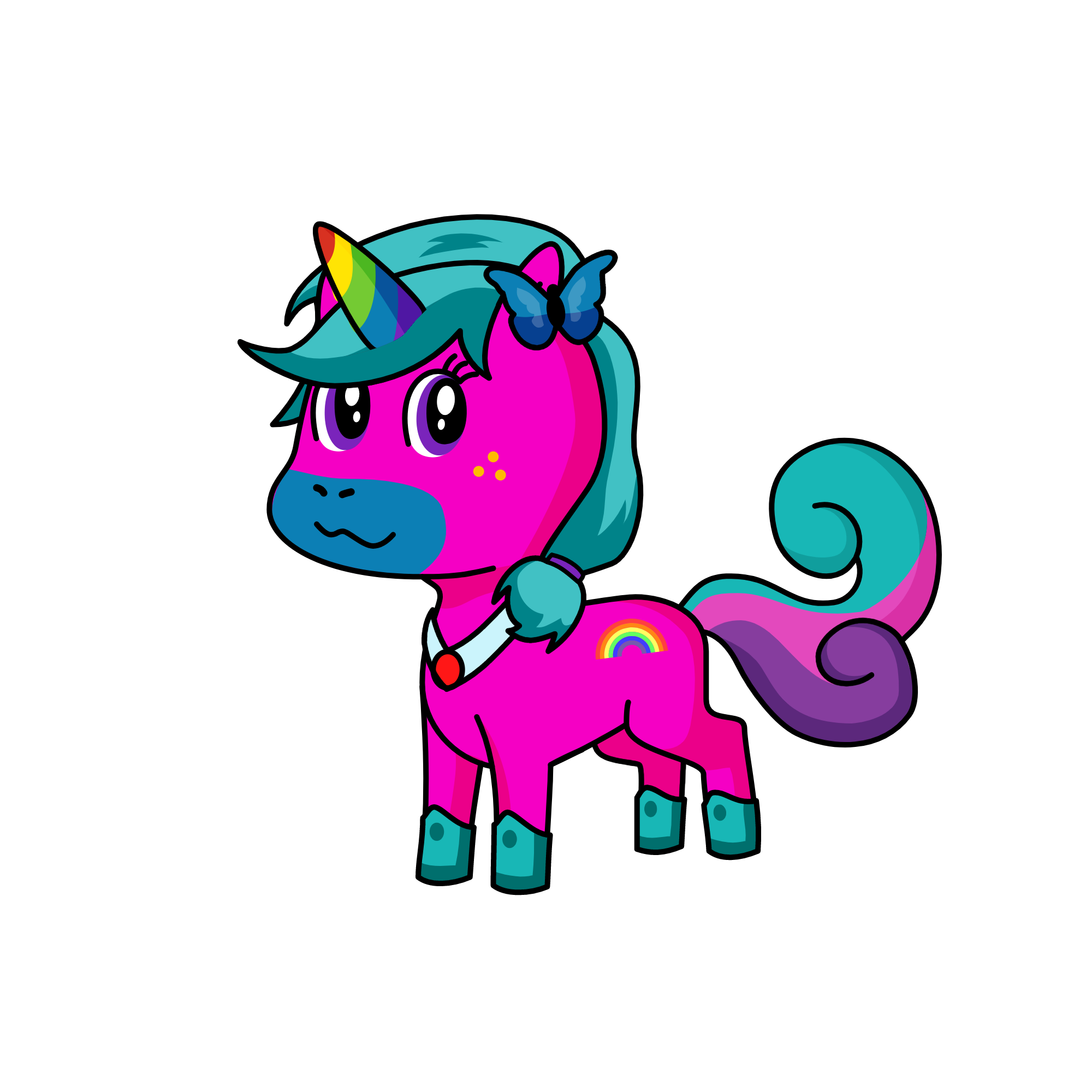 Lili pomp, the unicorn