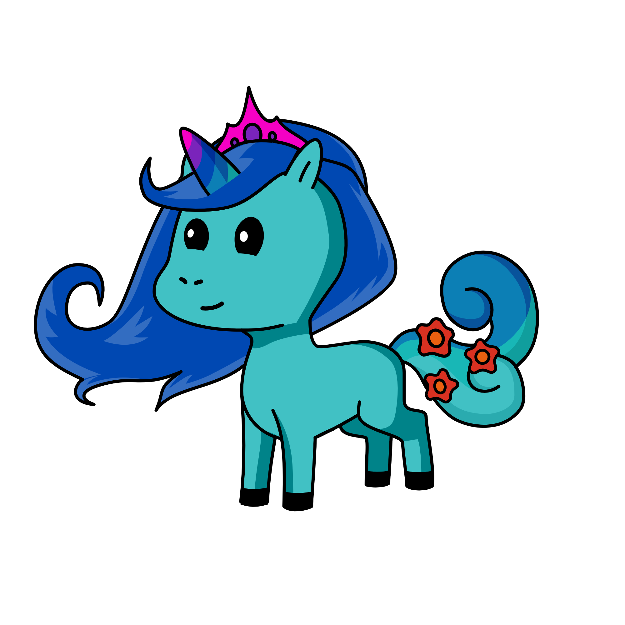 queen blue, the unicorn