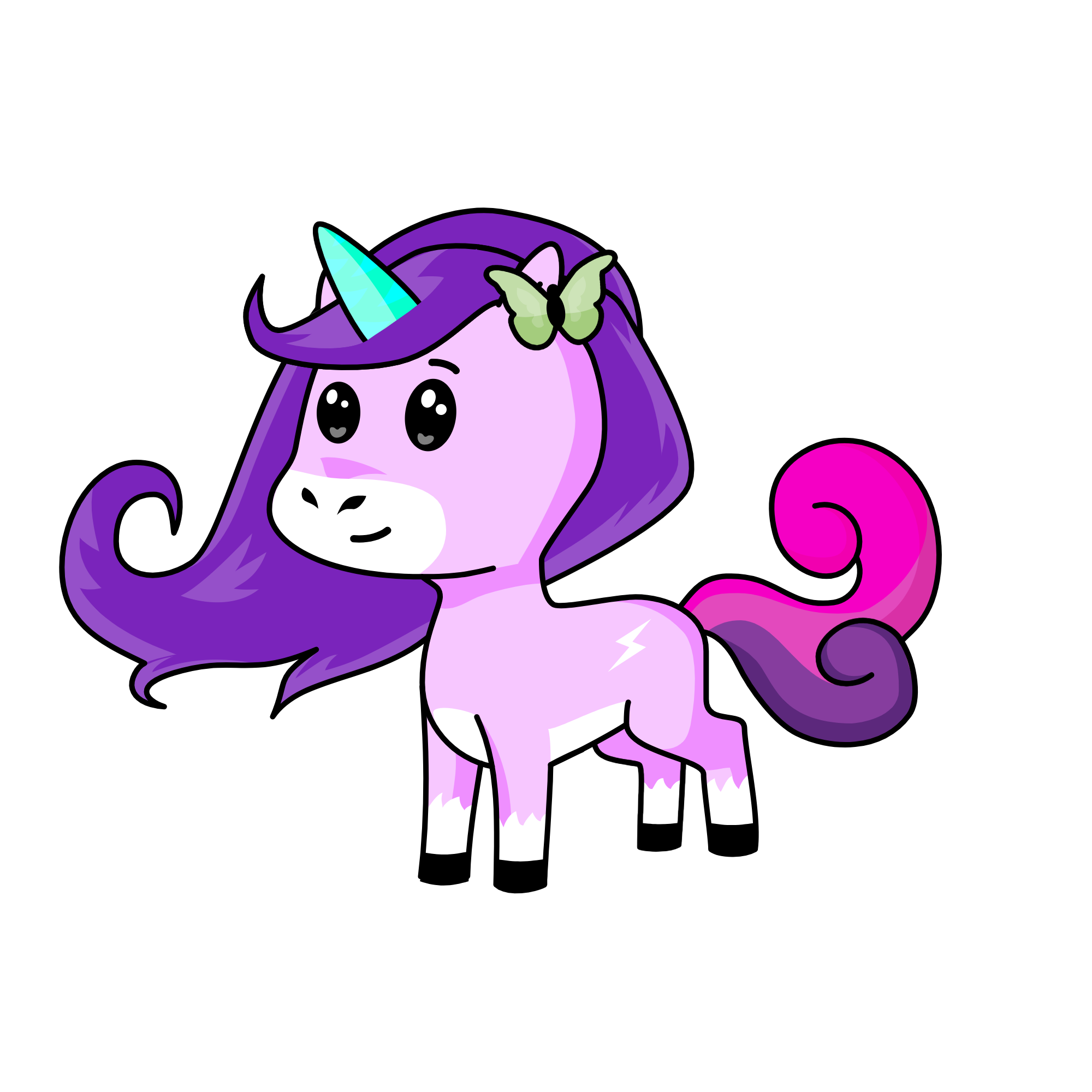 Pincky, the unicorn