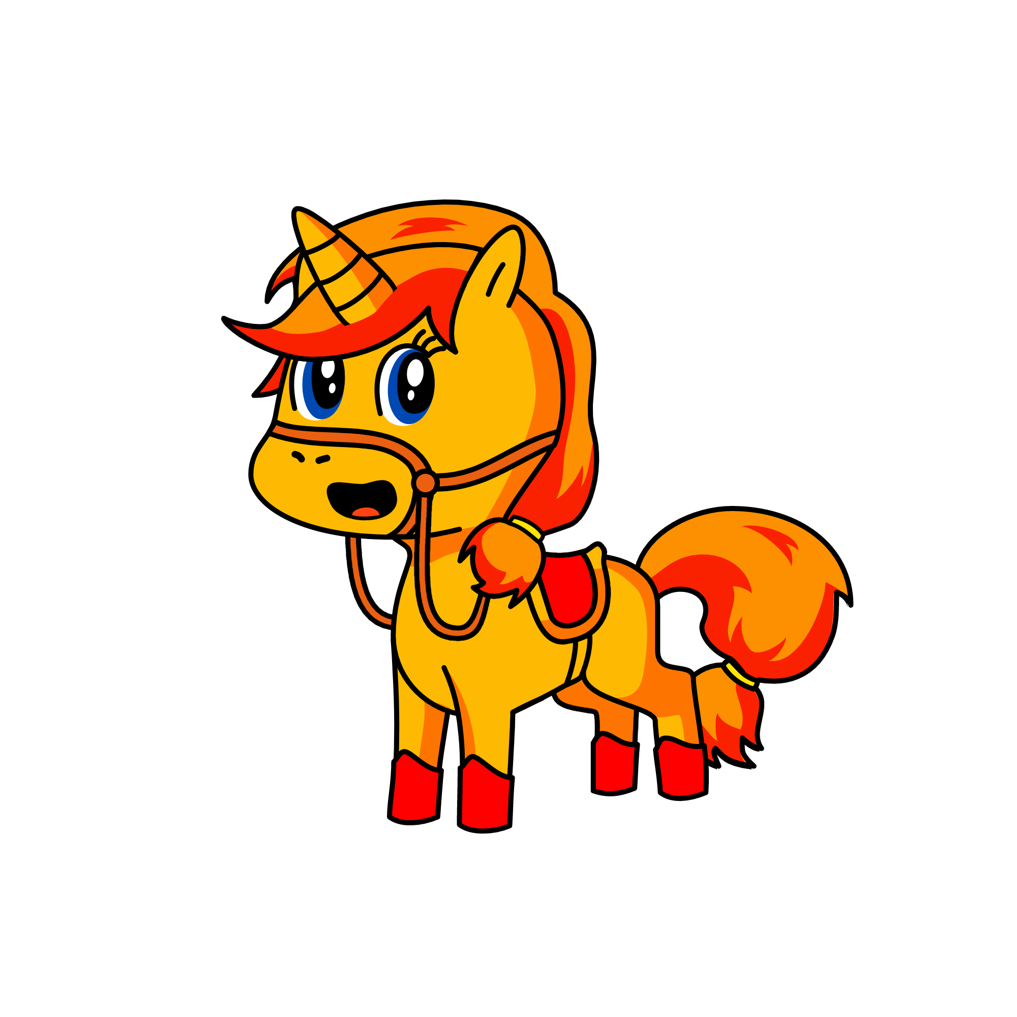 Sunset Simmer, the unicorn