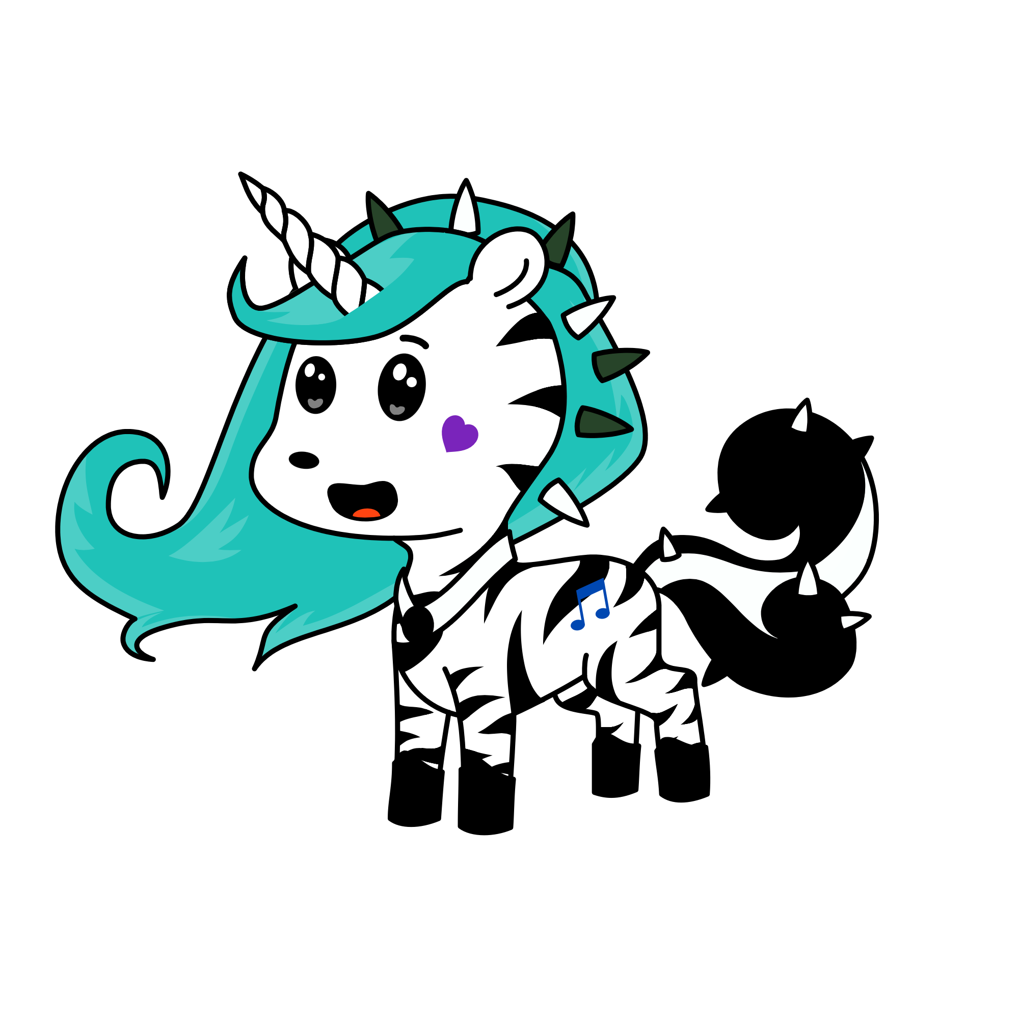 Zebra , the unicorn
