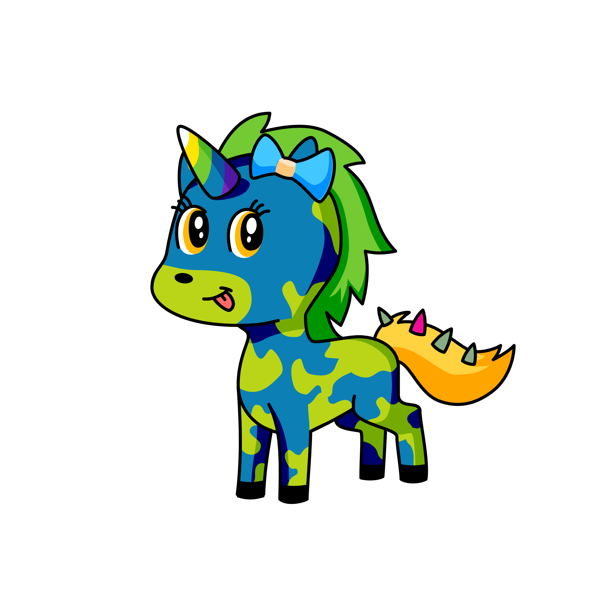 S, the unicorn