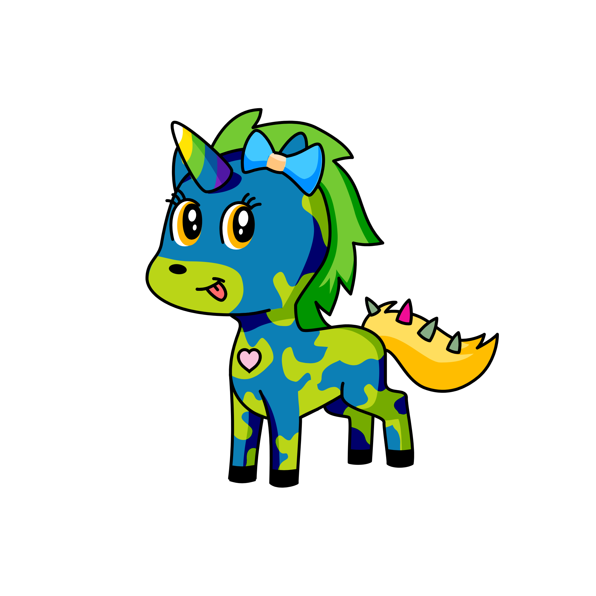S, the unicorn