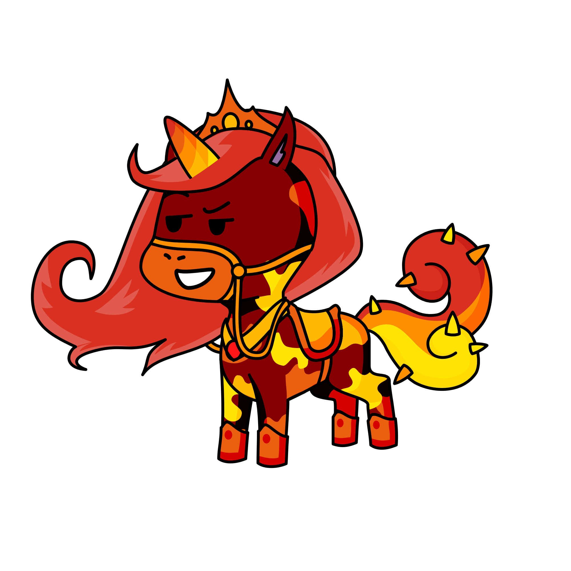 Firery Boi, the unicorn