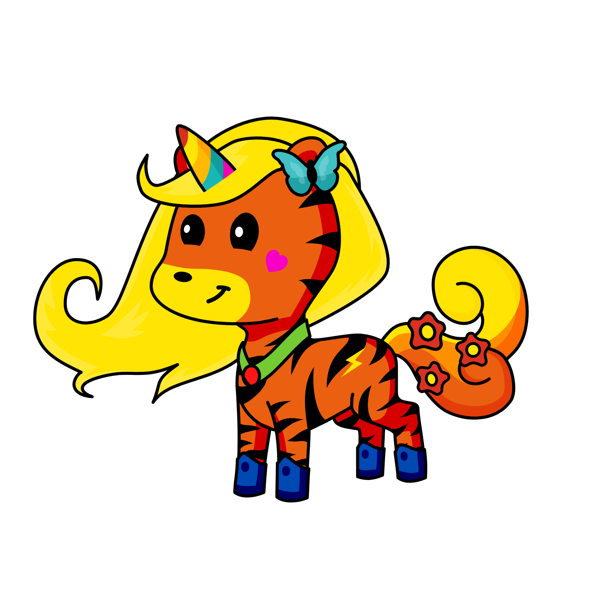 Sunset Queen, the unicorn