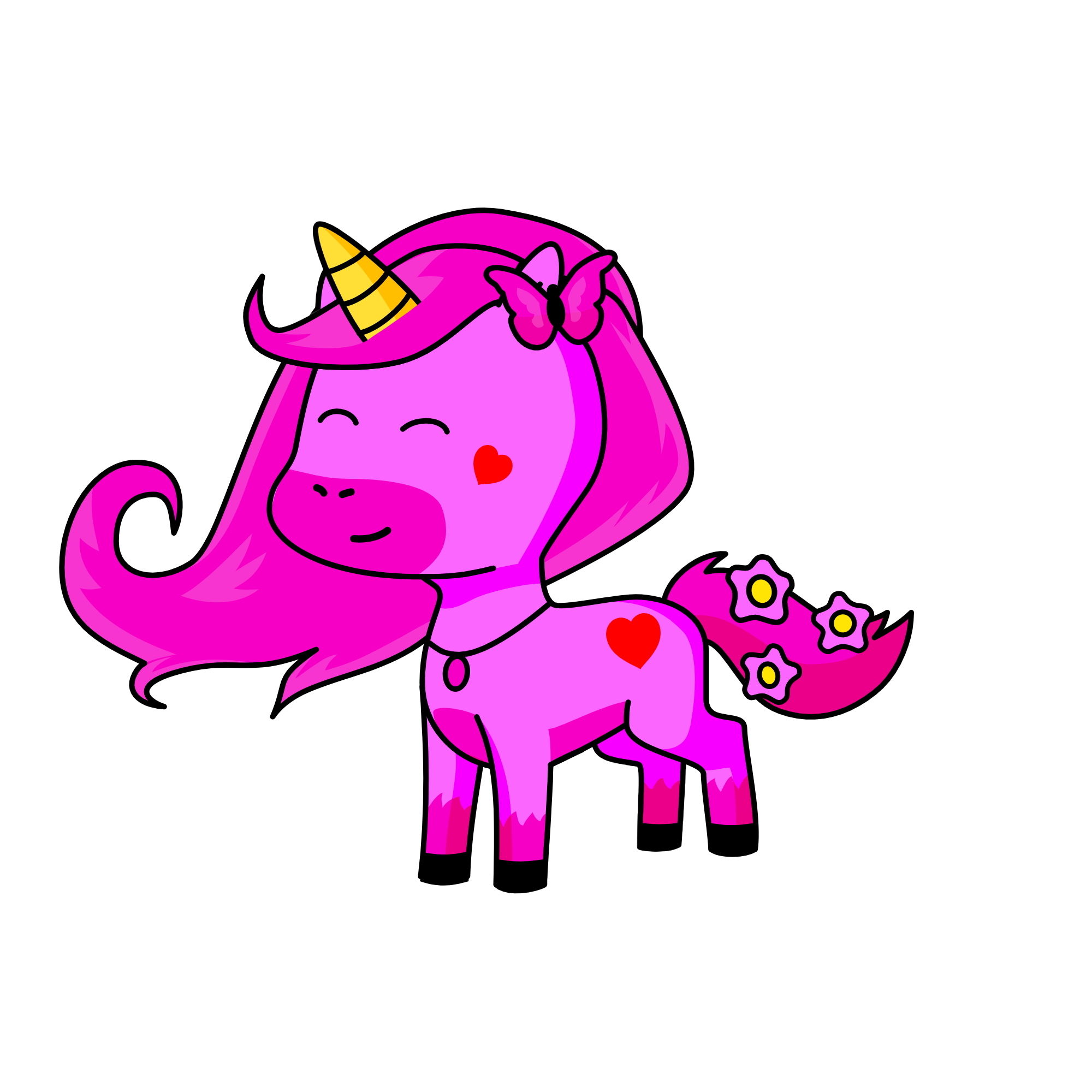 pinkacorn, the unicorn