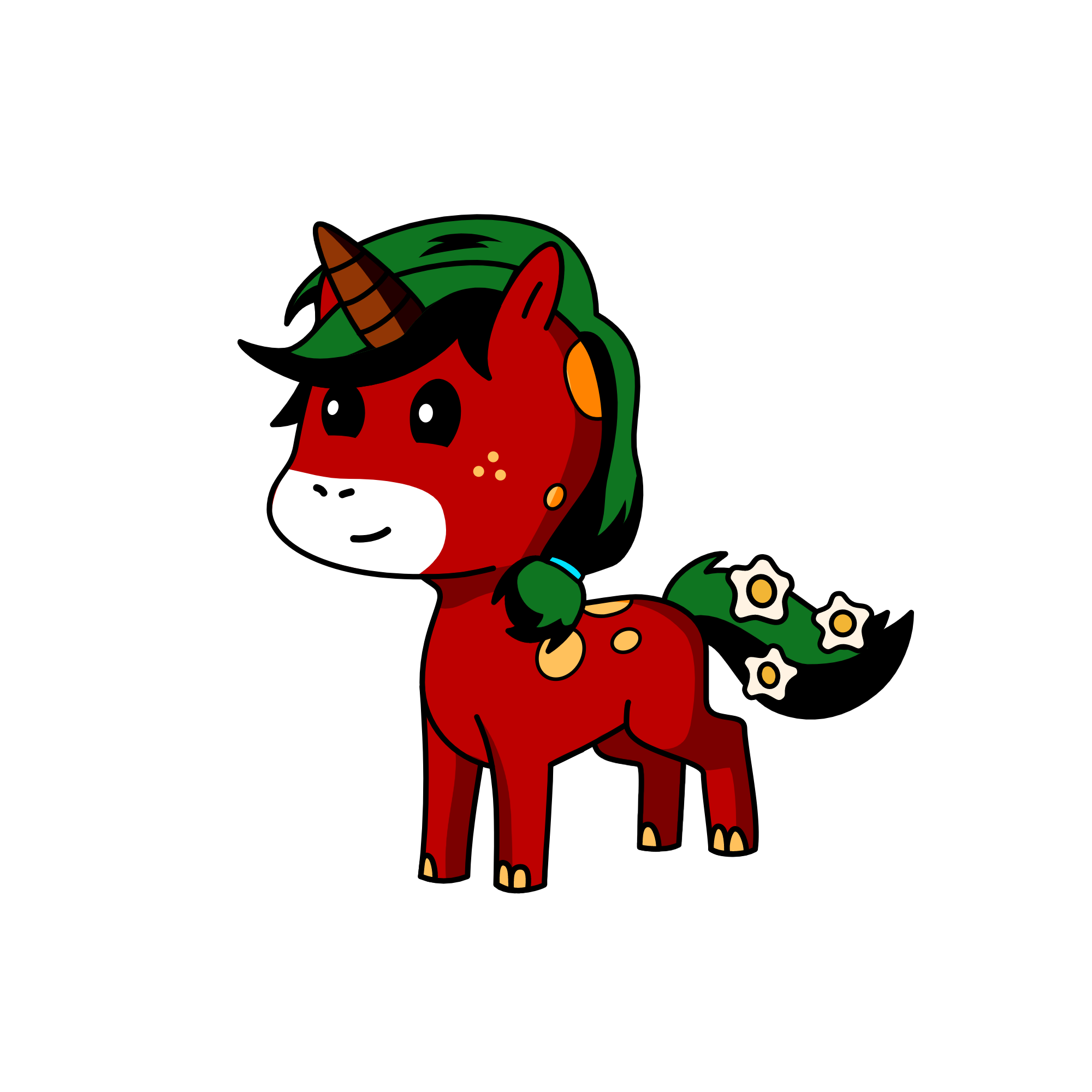 Strawberry, the unicorn