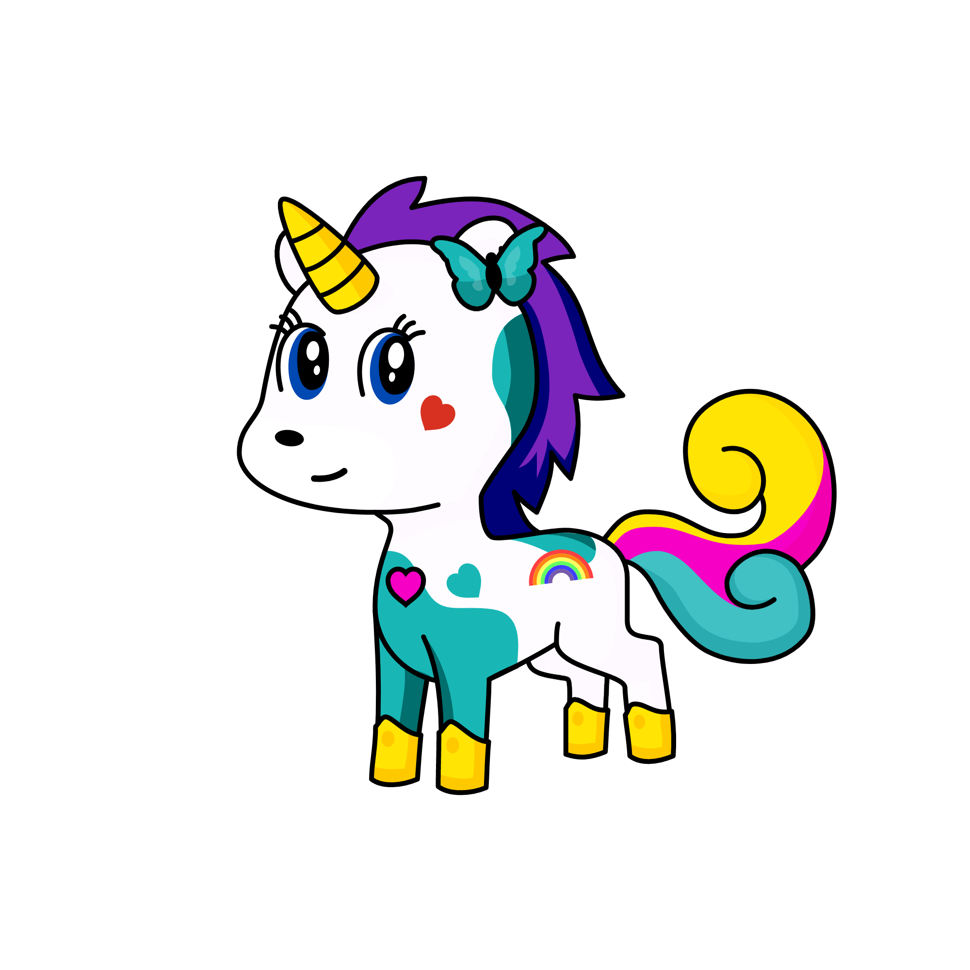 Raimbow, the unicorn