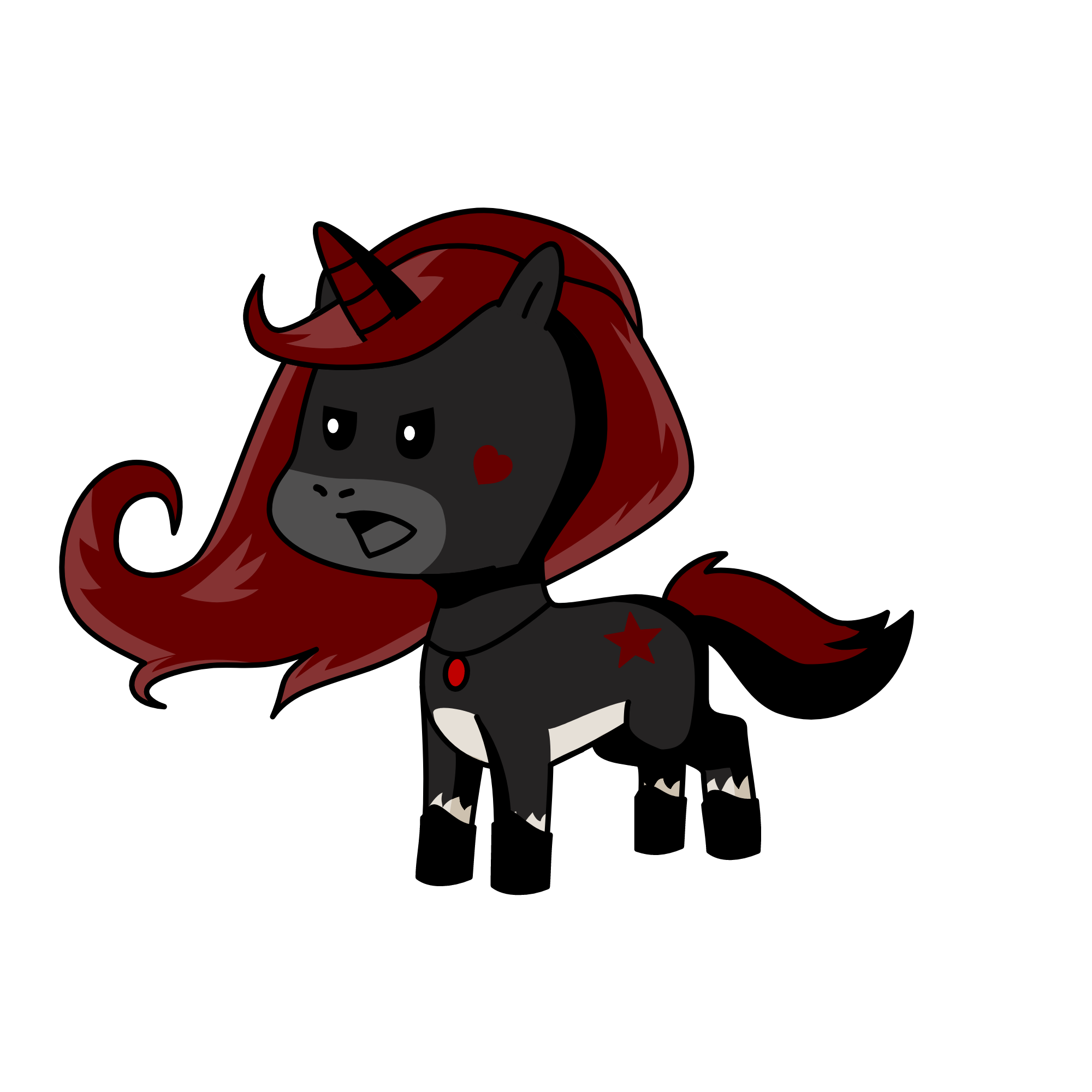 Moody Unicorn twin, the unicorn