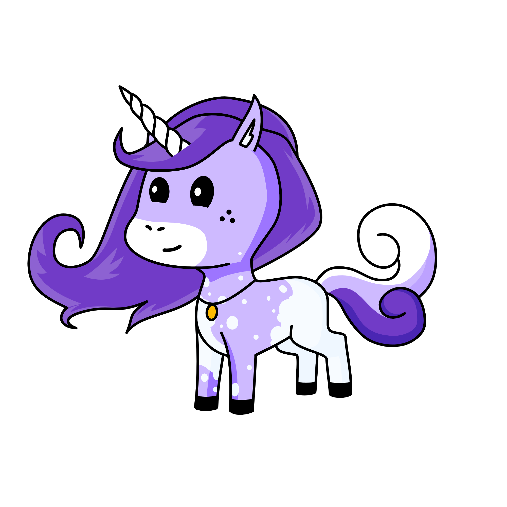 Lavender scented candle, the unicorn