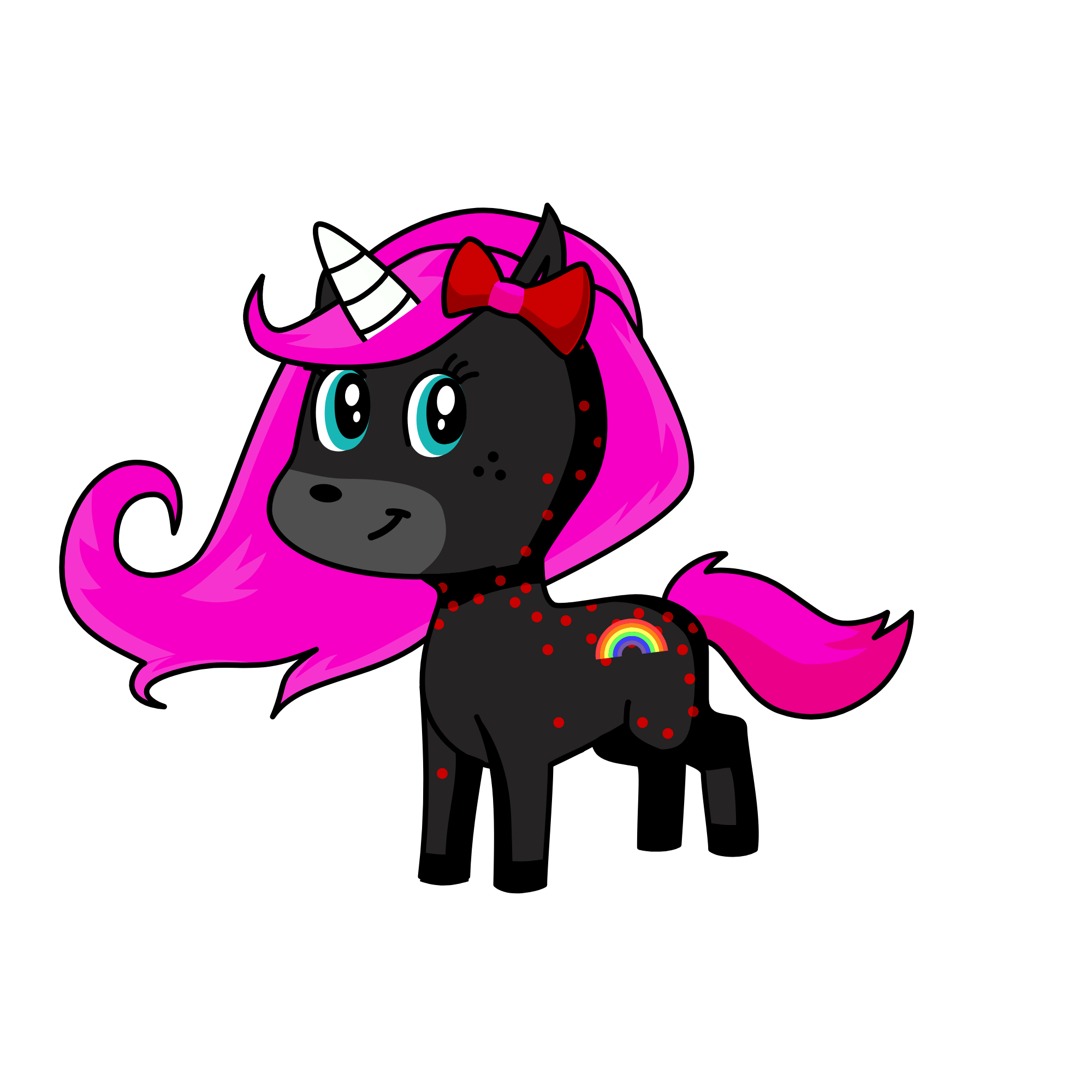 Sanna, Moody, And Sunny, the unicorn