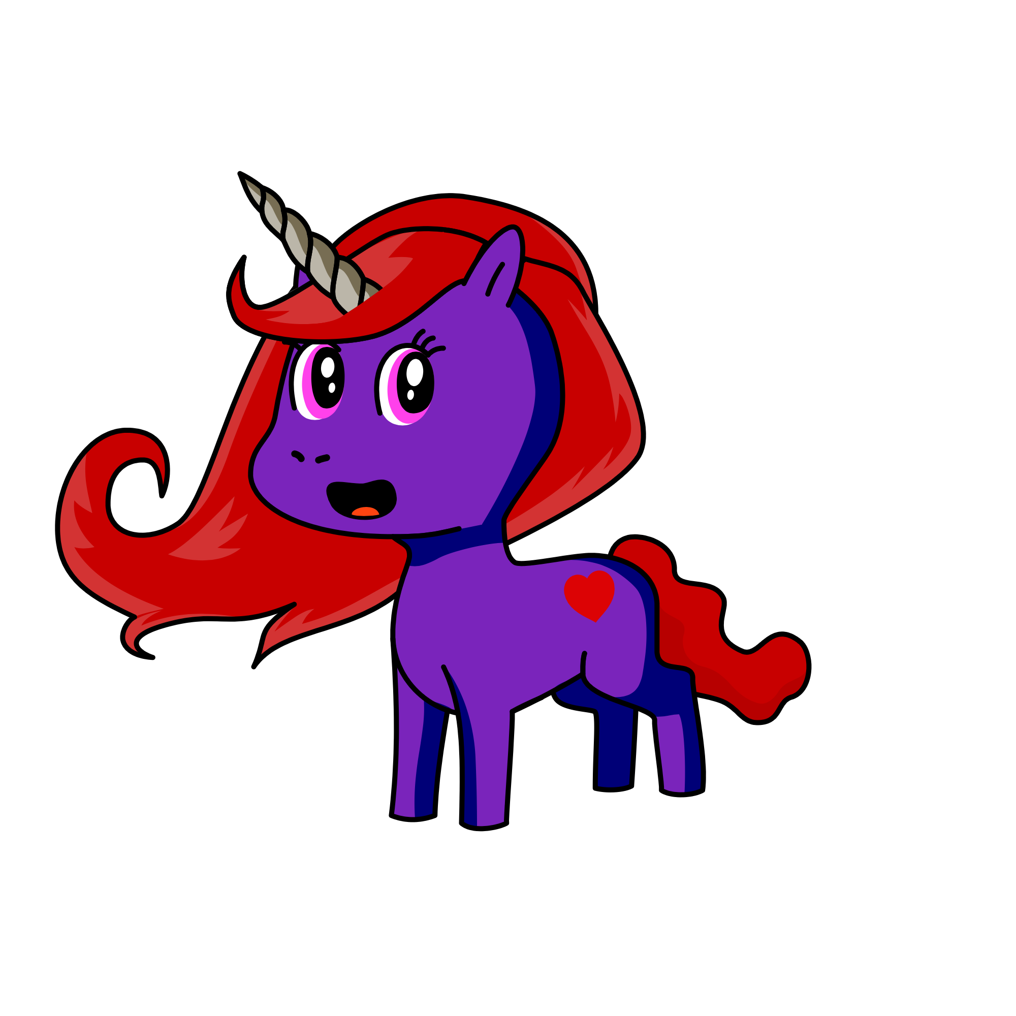 Evening Diamond, the unicorn