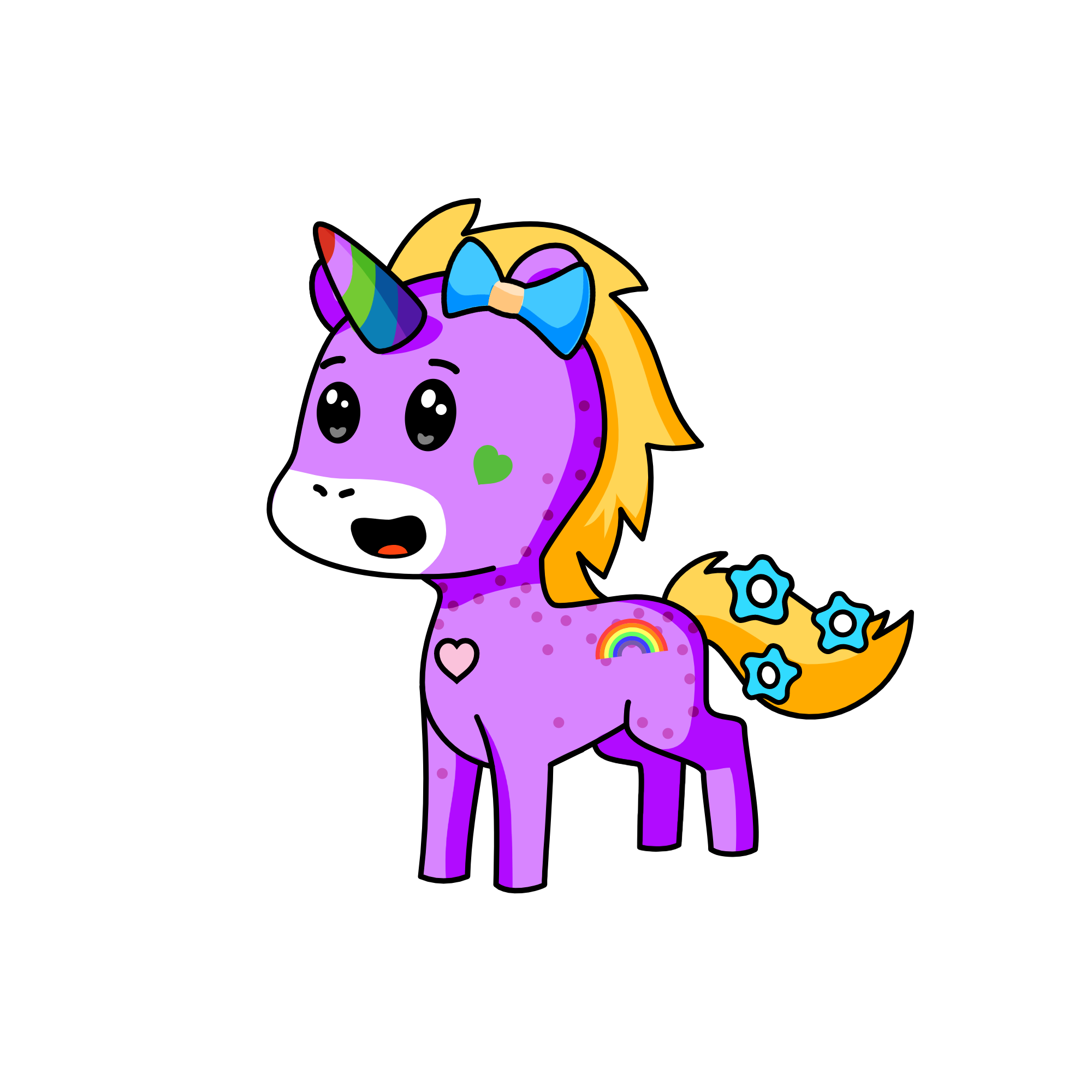 Cocomelo, the unicorn