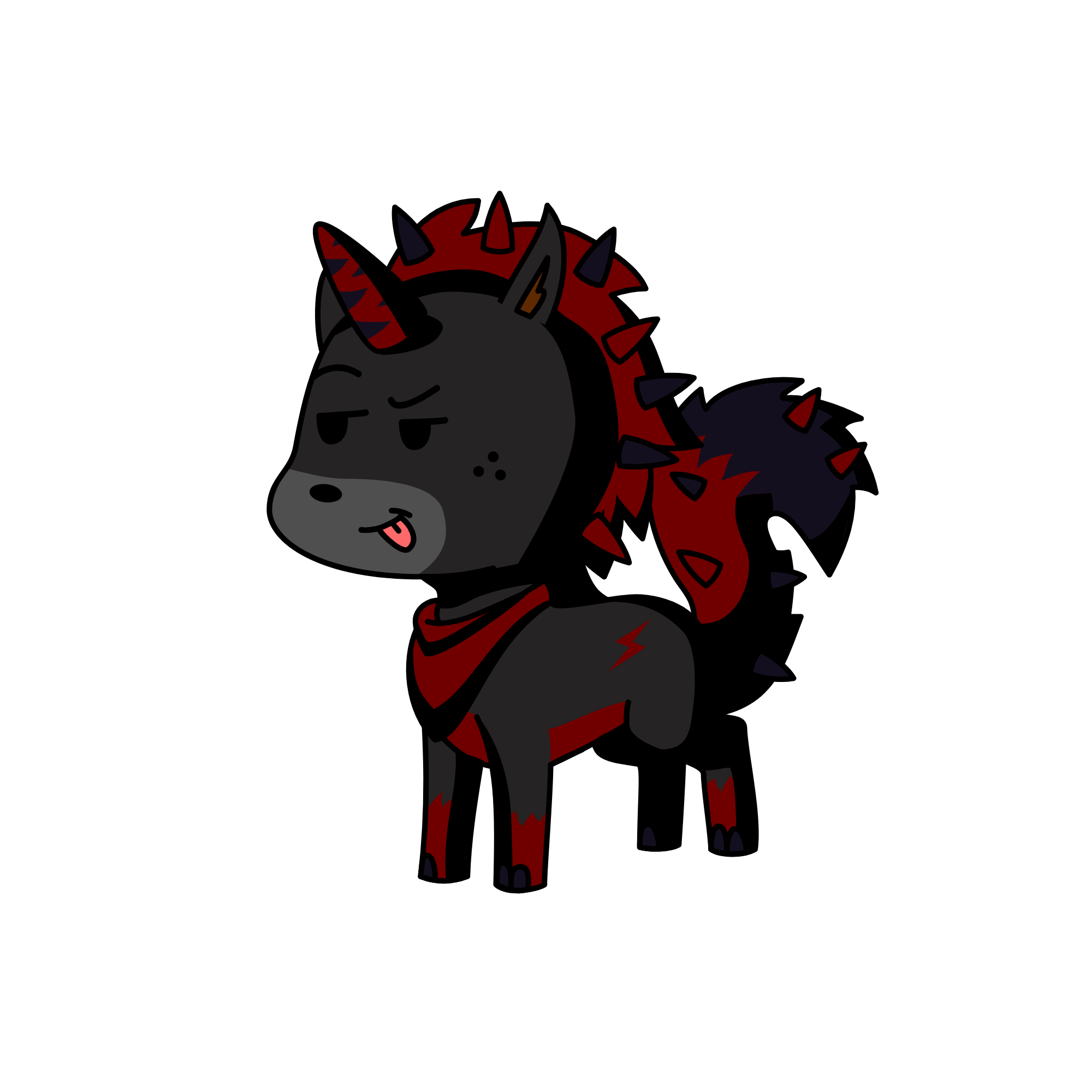 blacky, the unicorn