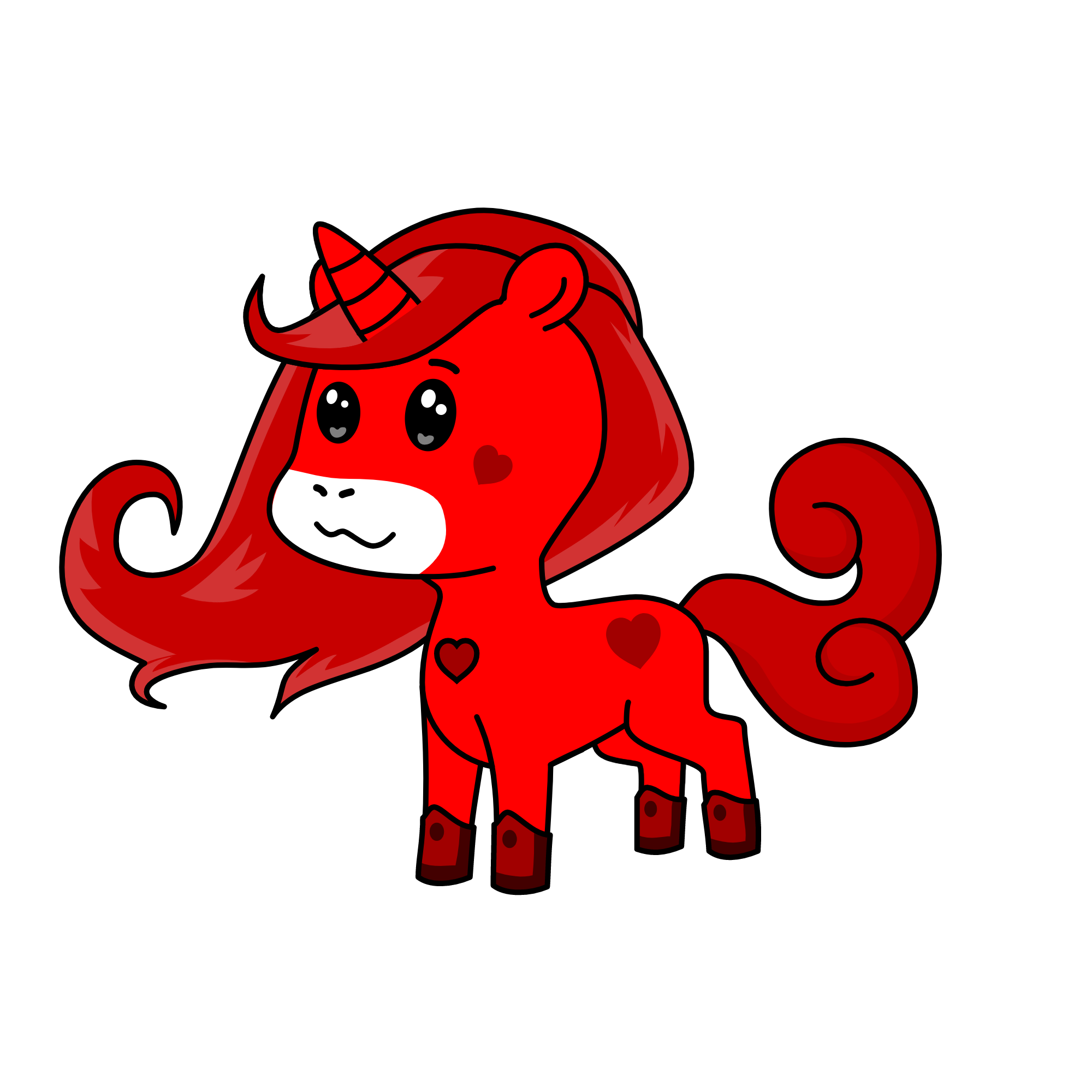 Valentines, the unicorn