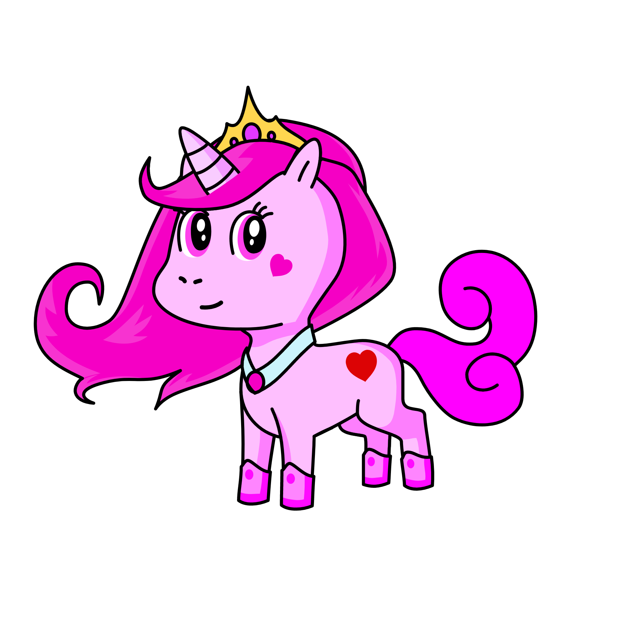 SPARKLE HEARTS, the unicorn
