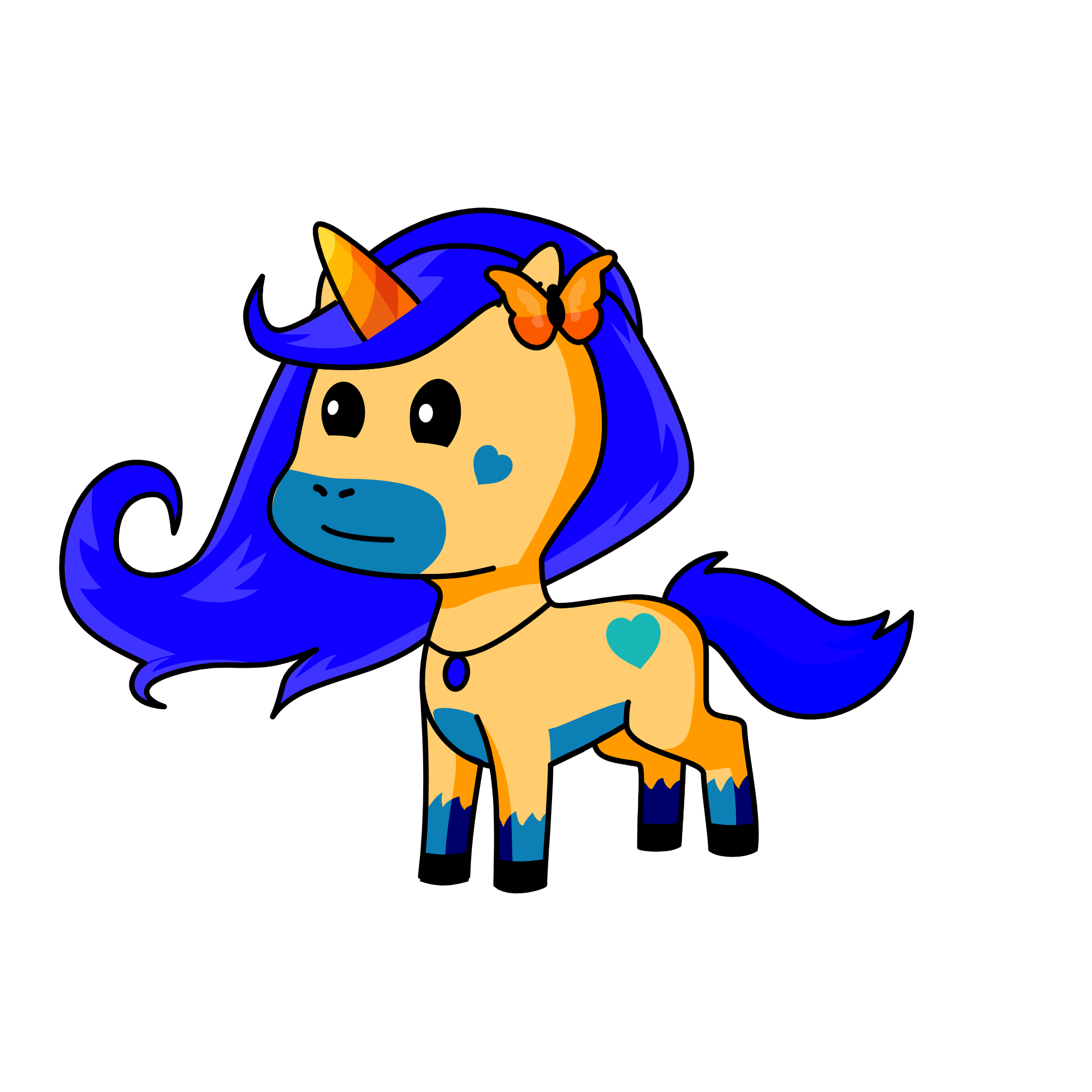 azul, the unicorn