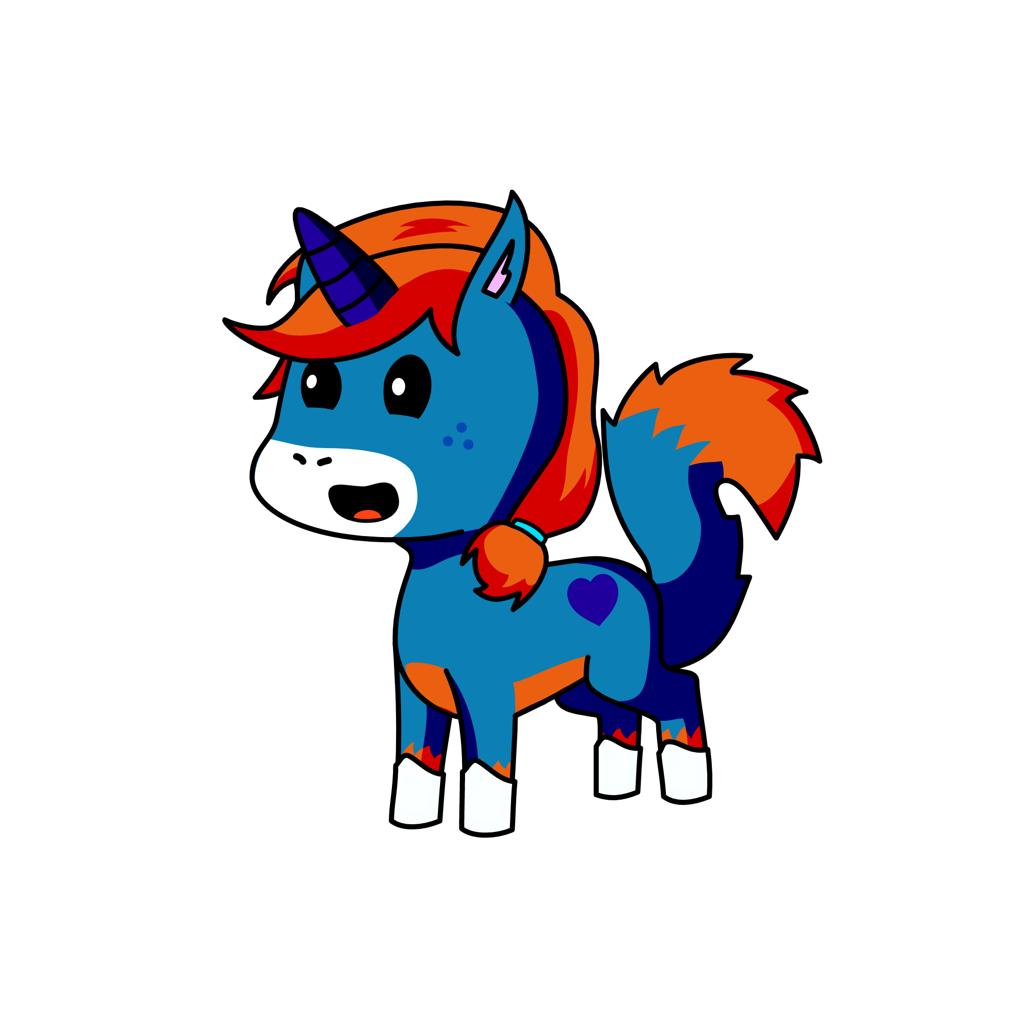Foxie, the unicorn
