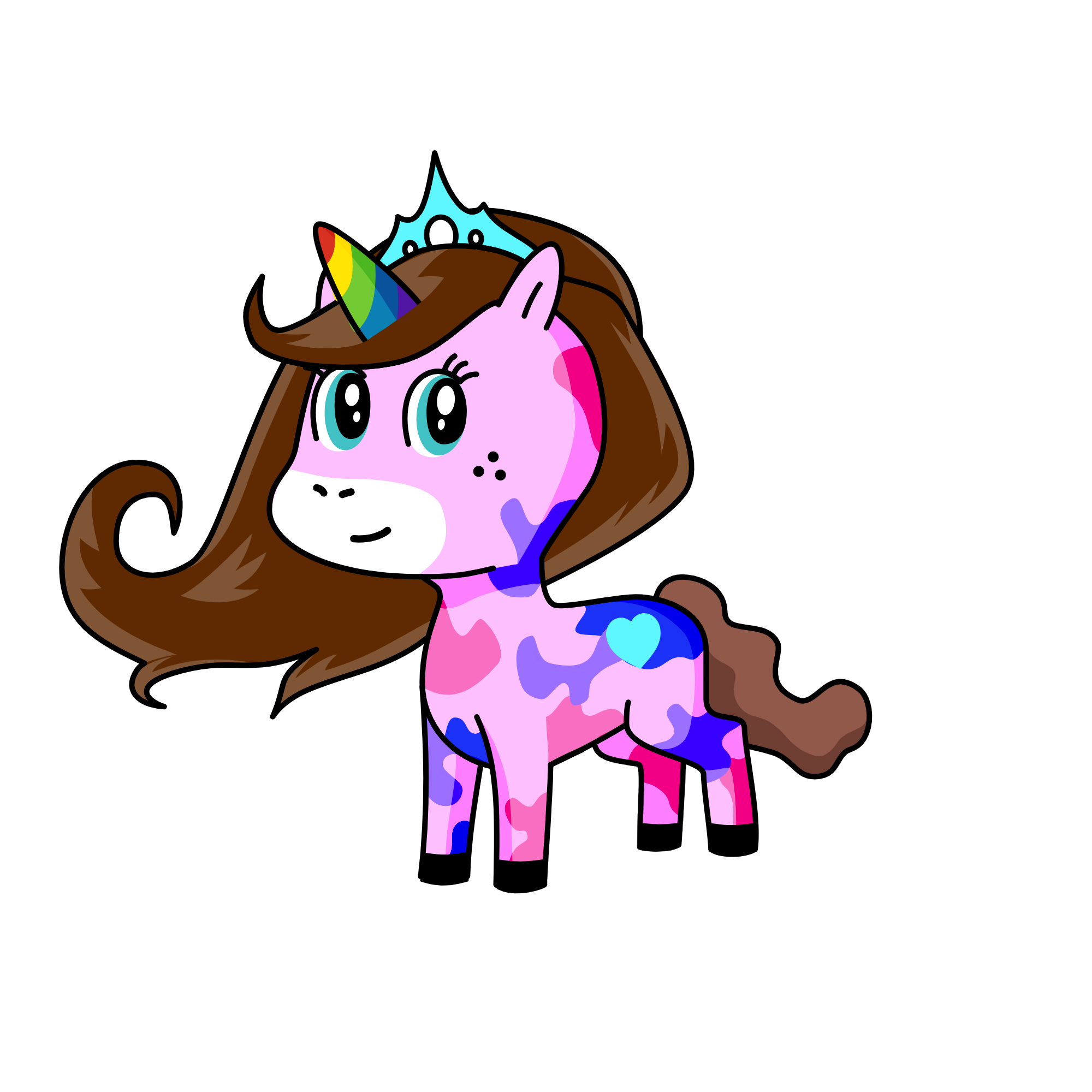 Sparkles, the unicorn