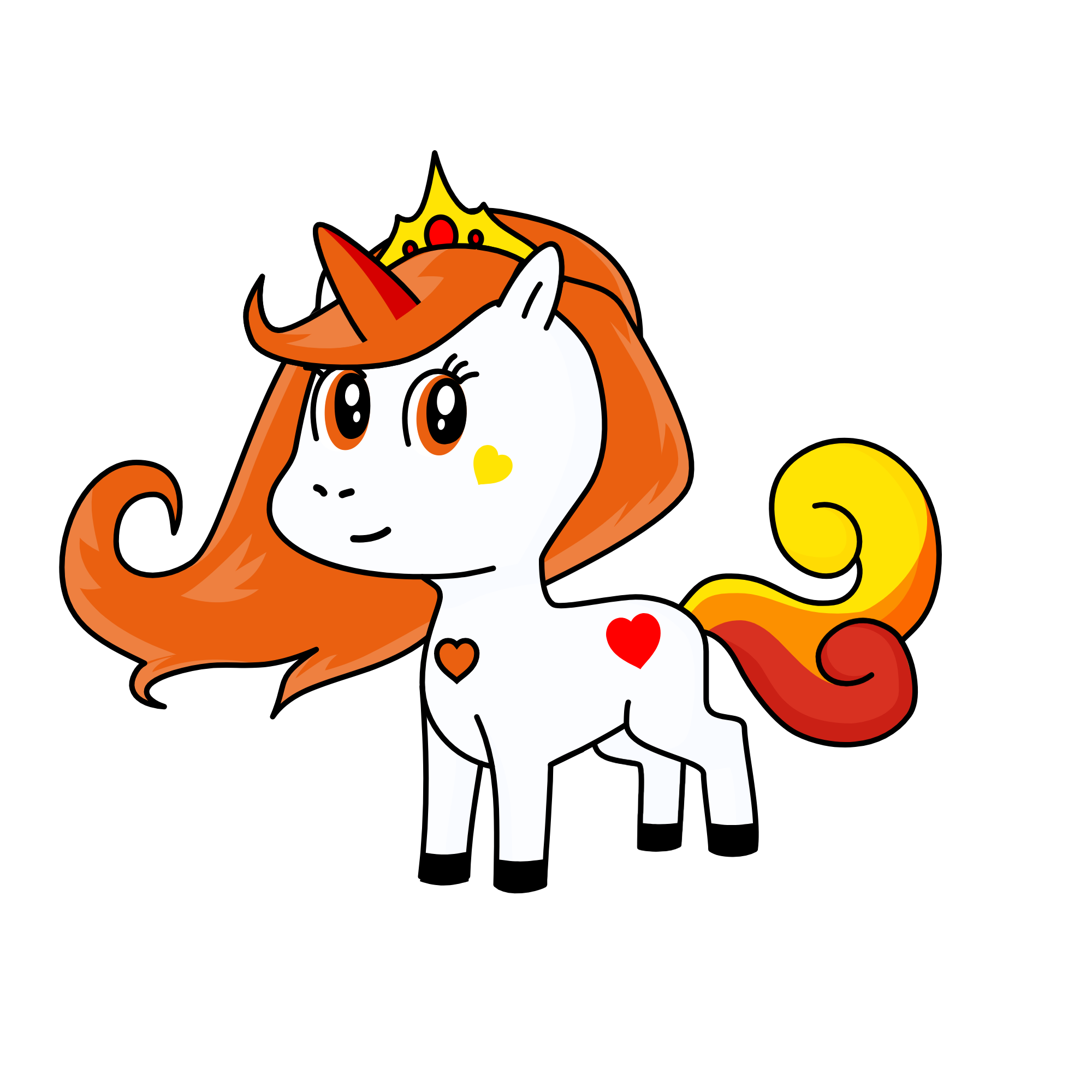 Firey, the unicorn