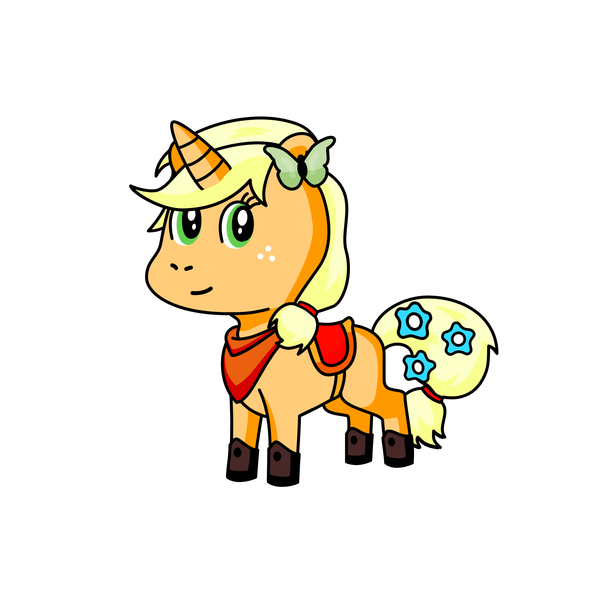 Apple Jack (My Little Pony ,The Pony Of Honesty), the unicorn